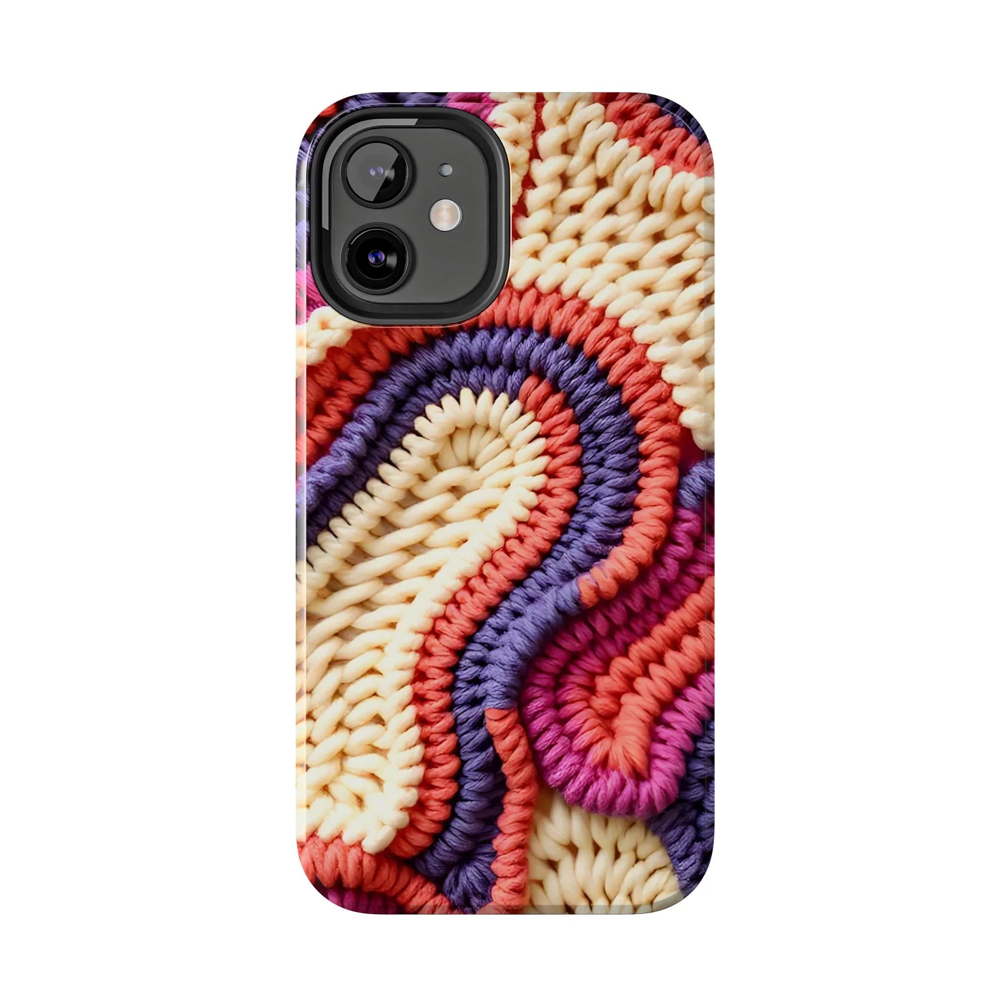 Handwoven Textile Art Phone Case for iPhone 11-17 and Galaxy S21-S25 - KARARMDESIGN