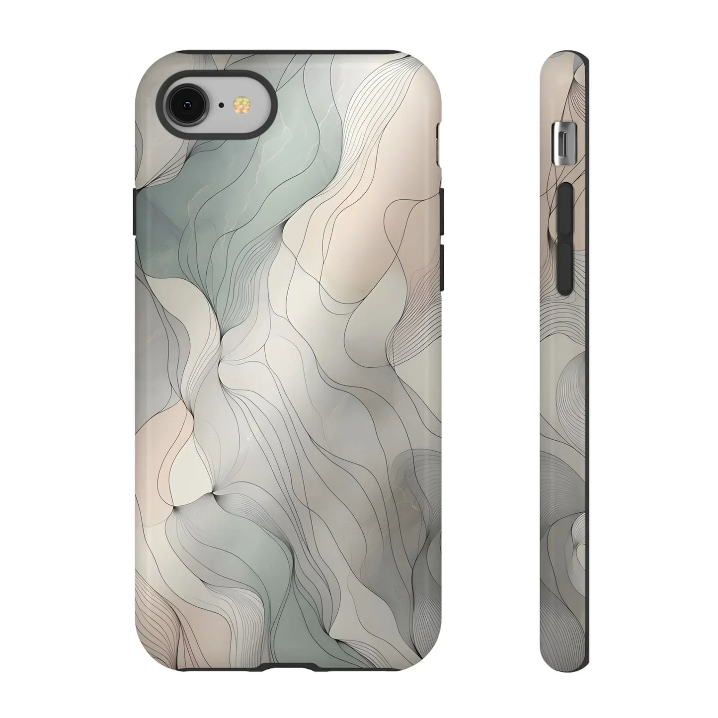 Pastel Wave Phone Case – Minimalist Design for iPhone & Pixel - KarArmDesign