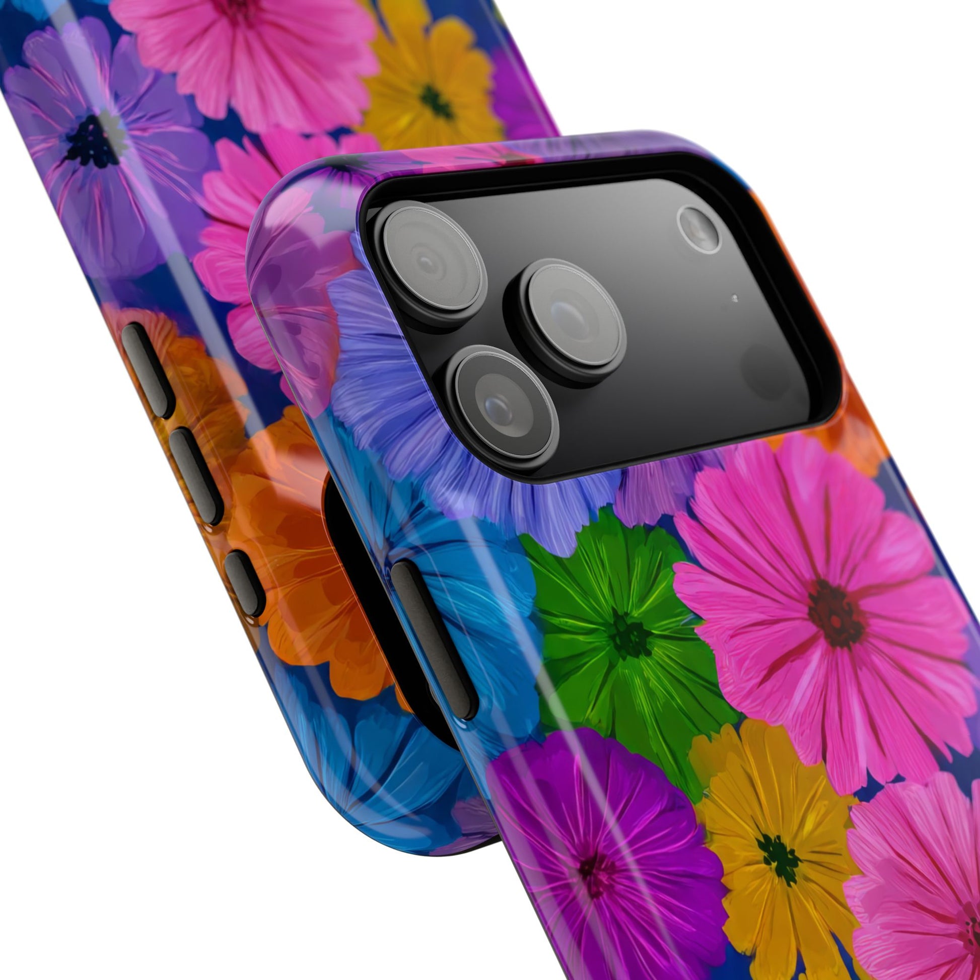 Bloom Pattern Phone Case for iPhone 11-17 and Galaxy S21-S22 Models - KARARMDESIGN