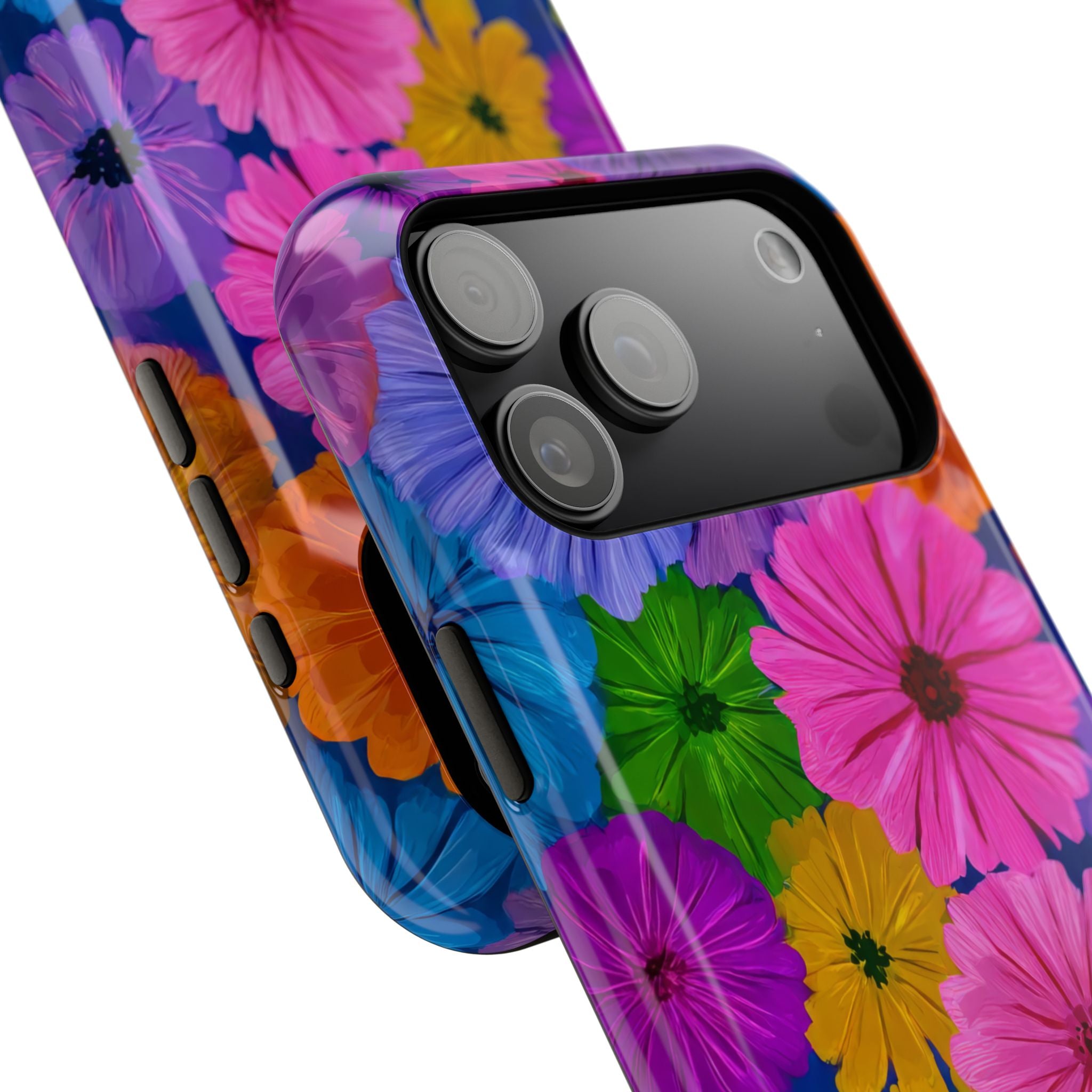 Bloom Pattern Phone Case for iPhone 11-17 and Galaxy S21-S22 Models - KARARMDESIGN