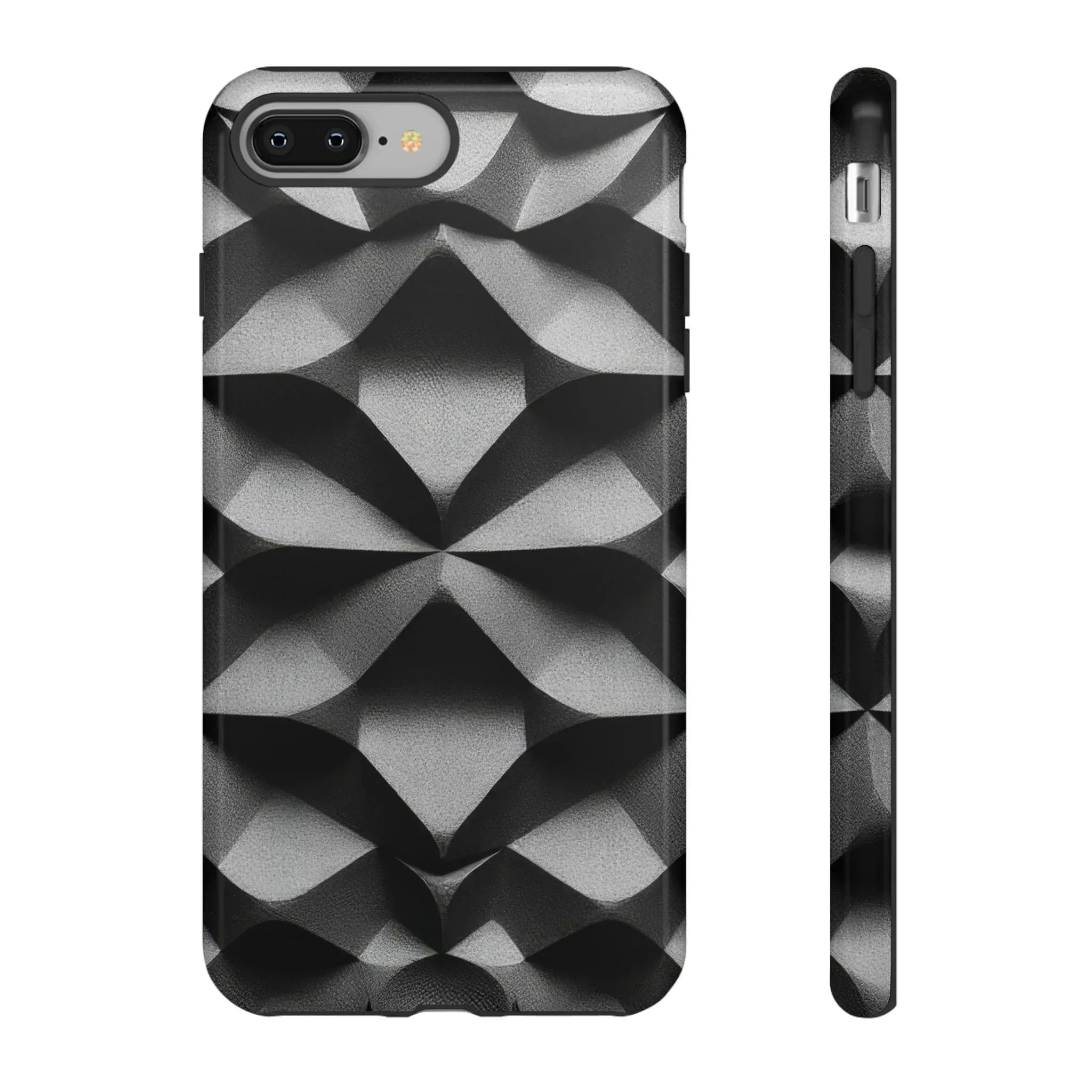 3D Geometric Phone Case for iPhone 8–17 - KARARMDESIGN