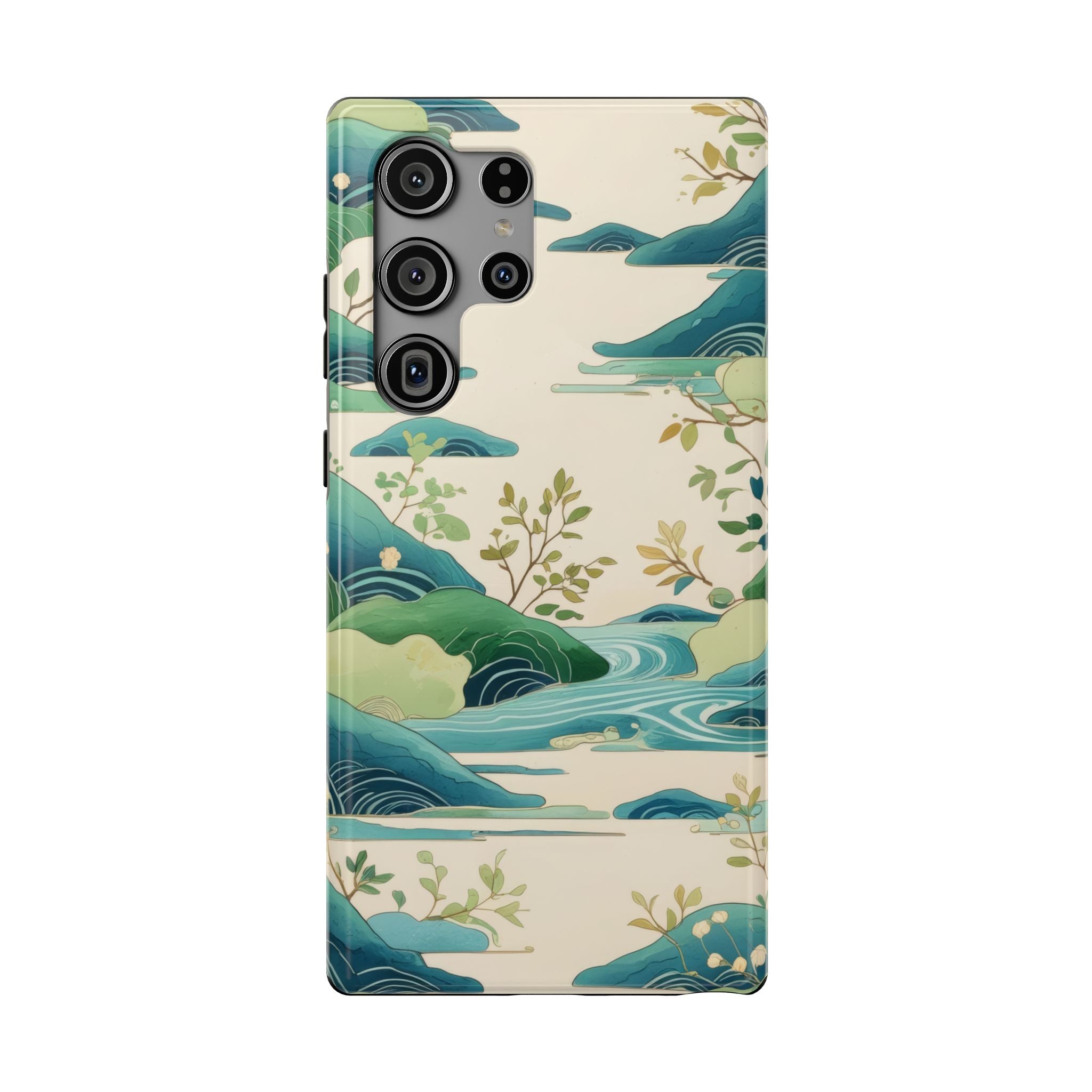 Nature Landscape Phone Case for iPhone 11-17 and Galaxy S22-S26