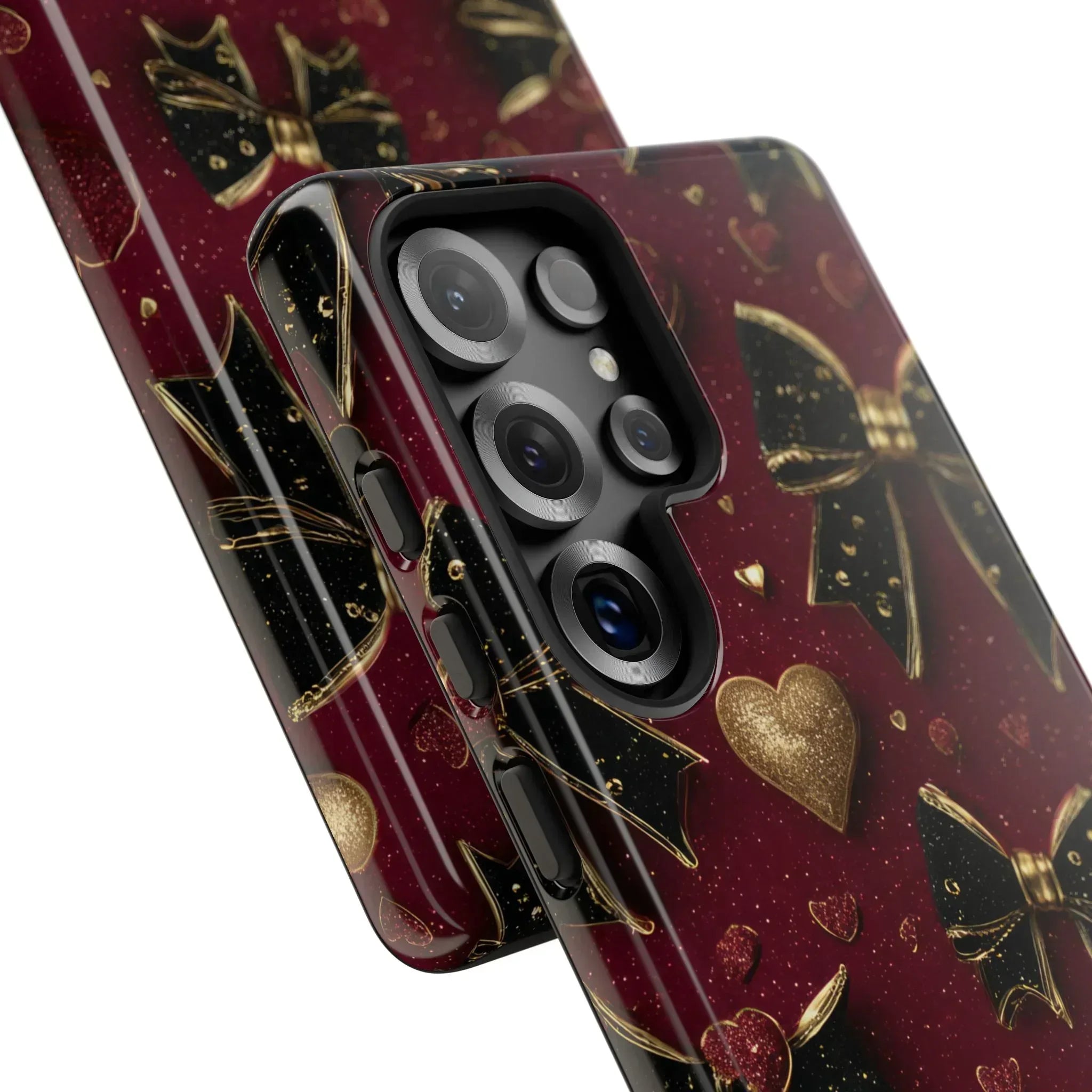 Velvet Valentine Charm Phone Case for iPhone 11-17 and Galaxy S10-S25 - KARARMDESIGN