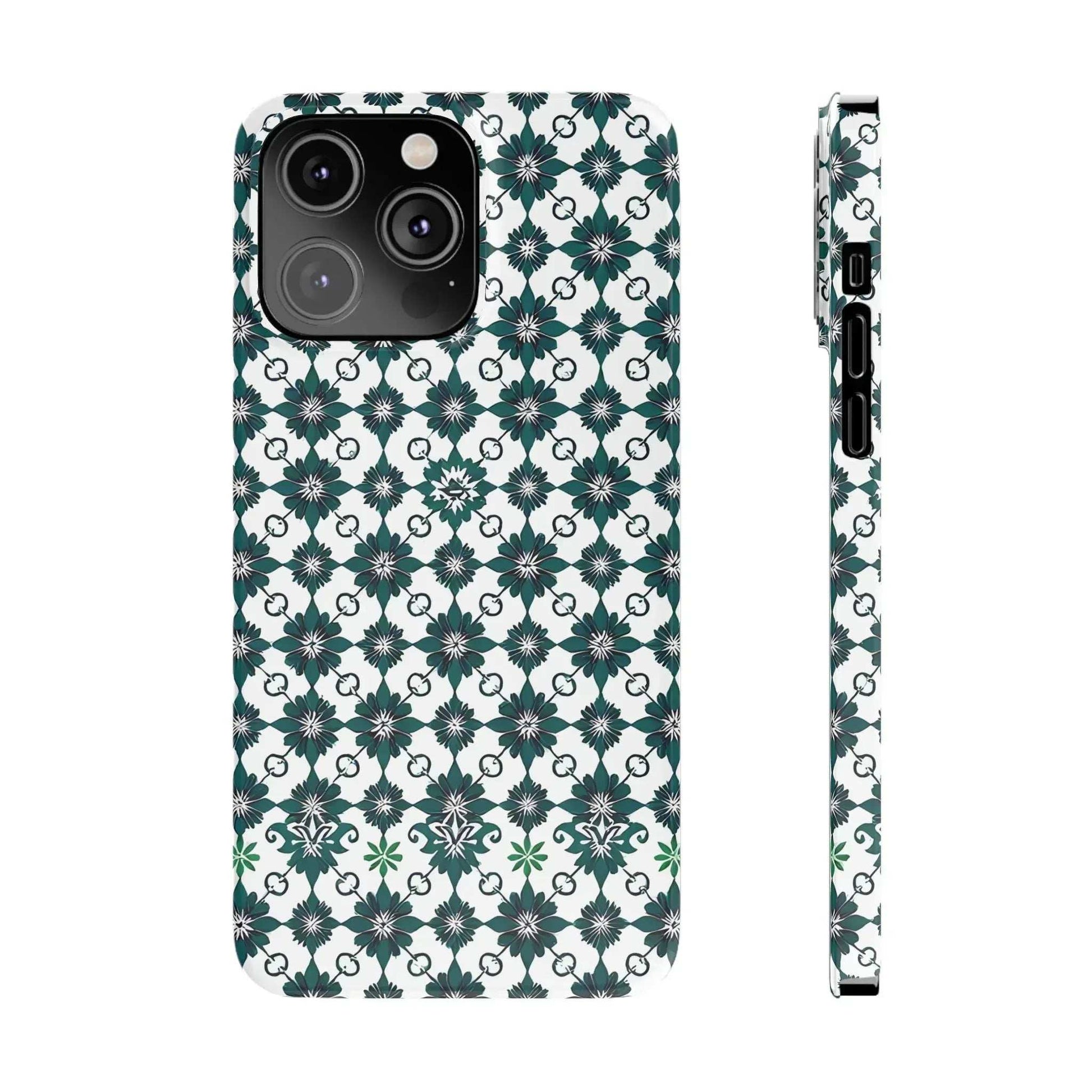 Elegant Geometric Pattern Phone Case for iPhone 11-17 - KARARMDESIGN
