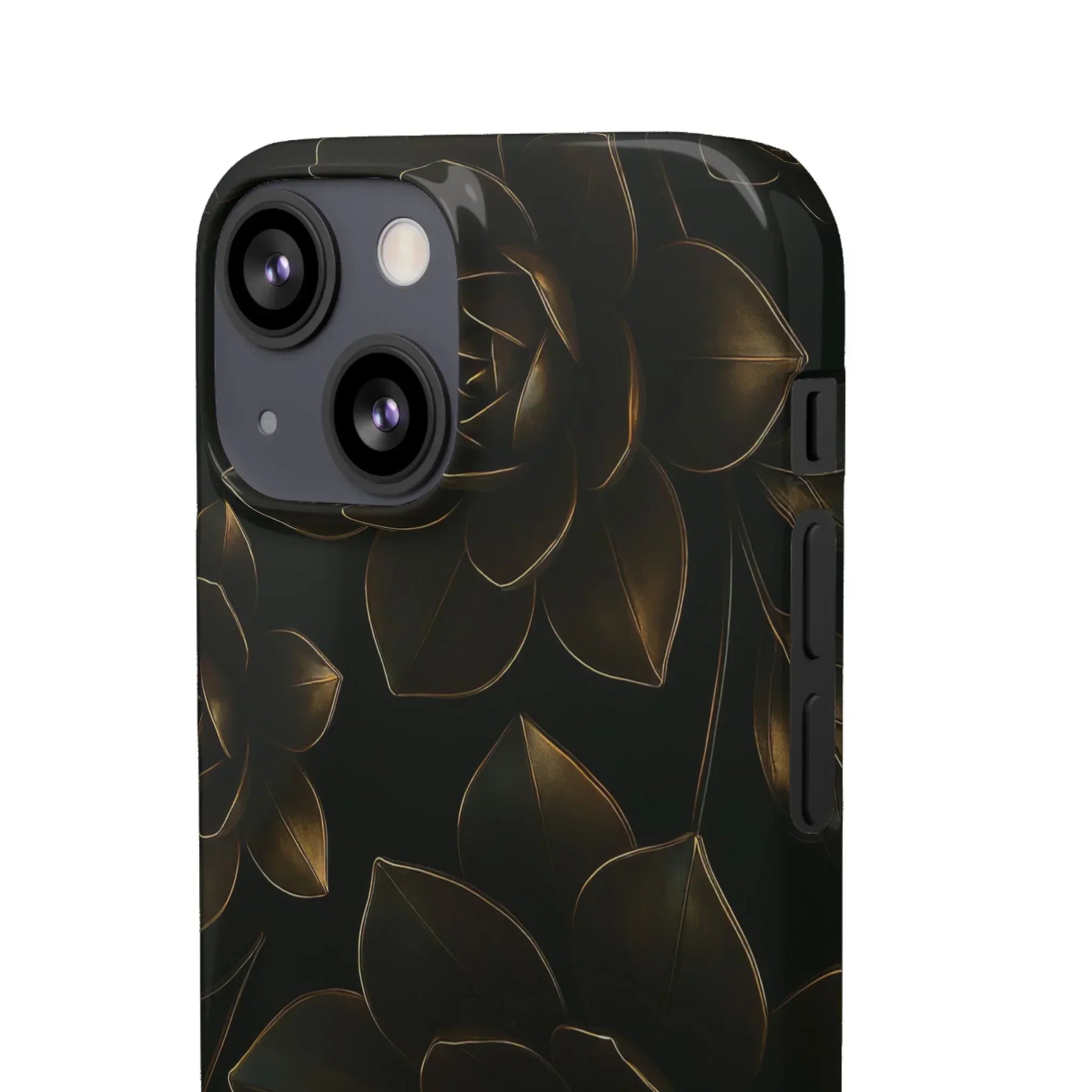 Metal Flower Phone Case for iPhone 7-16 and Galaxy S10-S24 Models - KarArmDesign