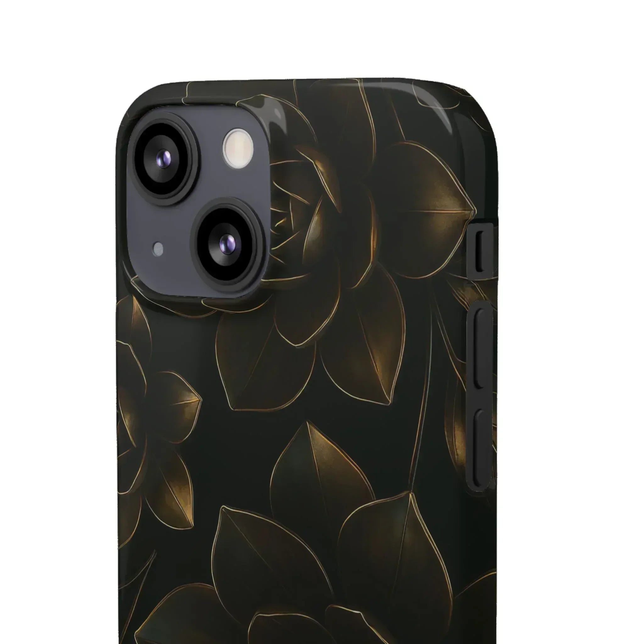 Metal Flower Phone Case for iPhone 8-16 and Galaxy S20-S24 - KARARMDESIGN