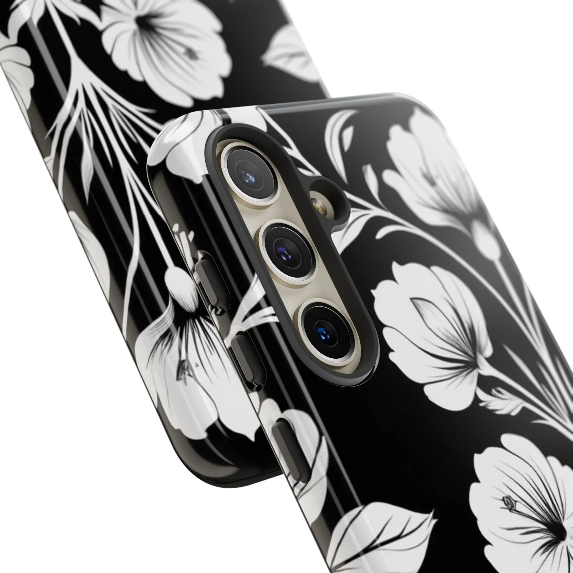 Elegant Floral Phone Case for Galaxy S20-S25 - KARARMDESIGN