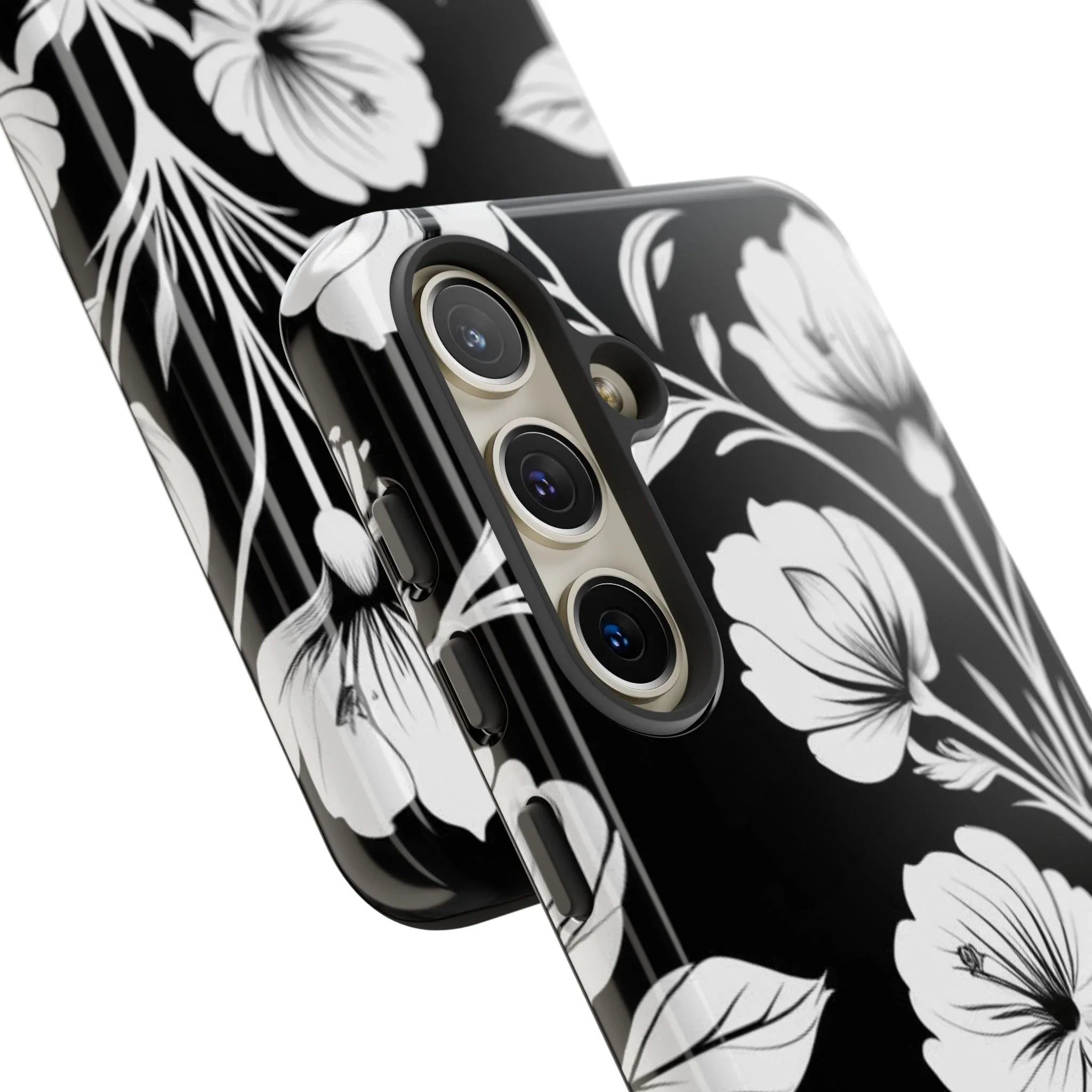 Elegant Floral Phone Case for Galaxy S20-S25 - KARARMDESIGN