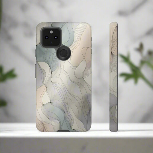 Pastel Wave Phone Case – Minimalist Design for iPhone & Pixel - KarArmDesign