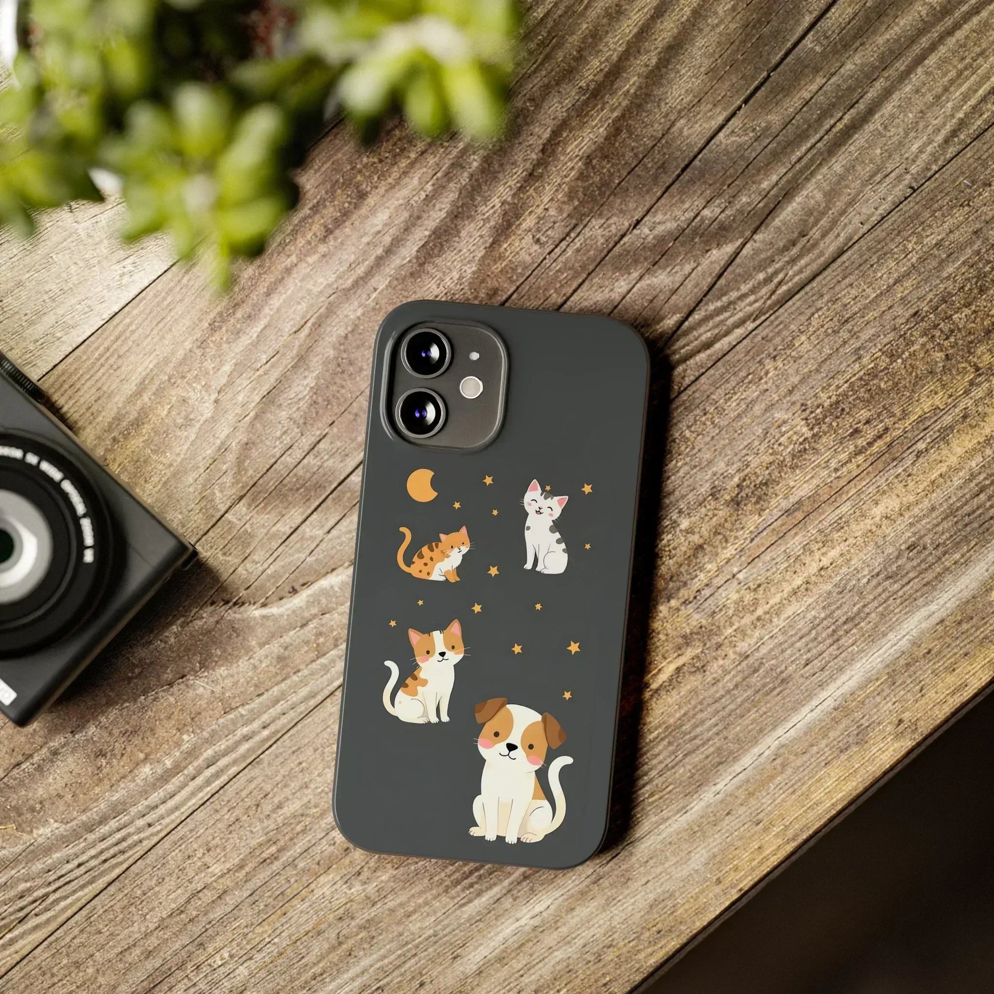 Cute Cat and Dog Phone Case for iPhone 11-17 - KARARMDESIGN