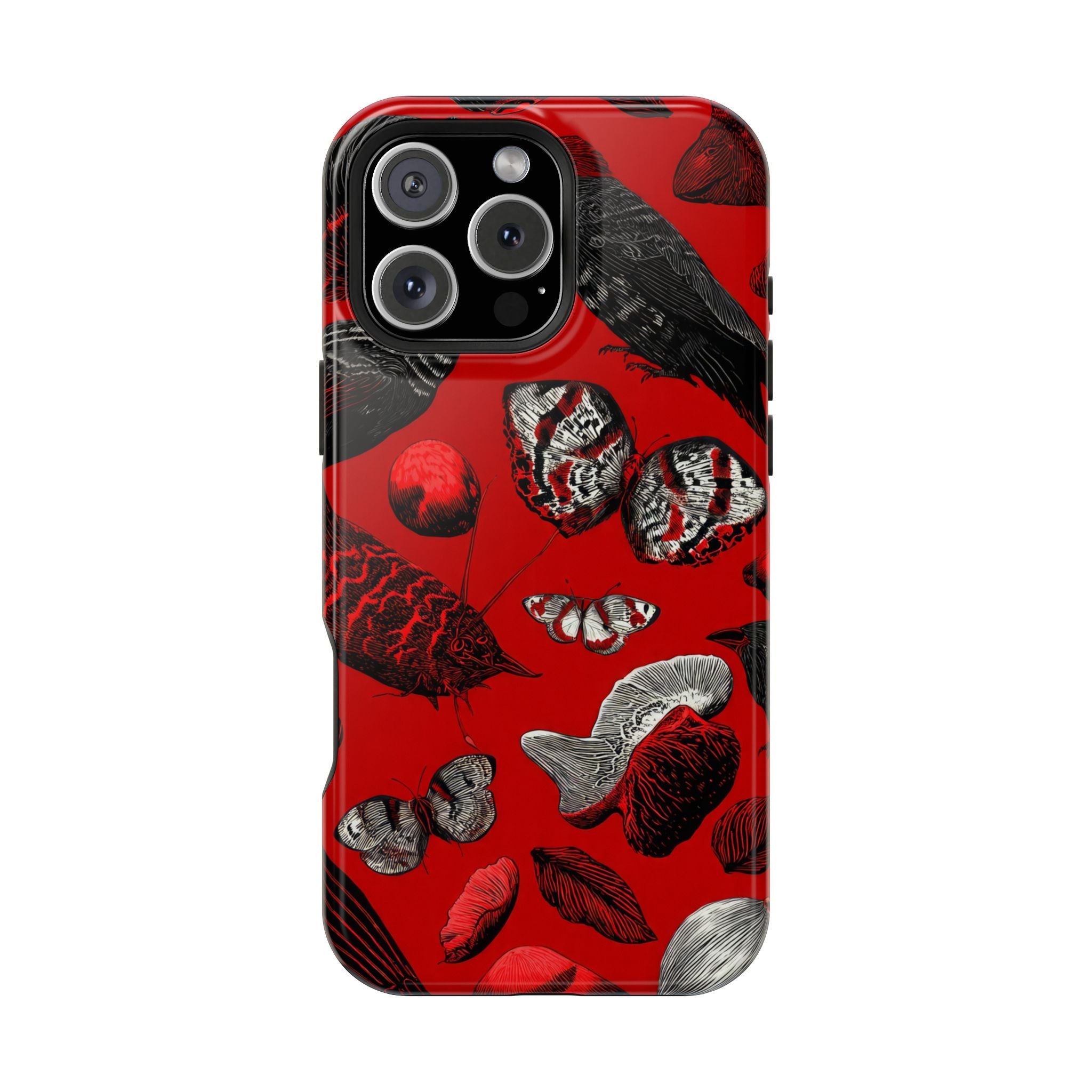 Crimson Wilderness Phone Case for iPhone 11-17