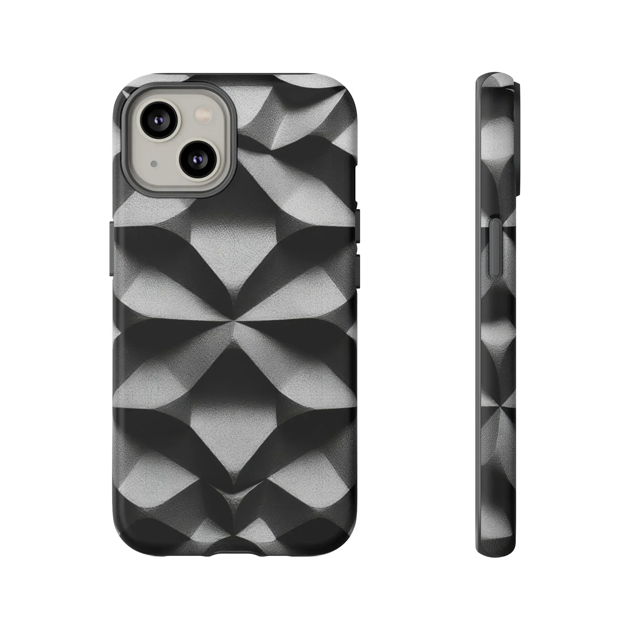 3D Geometric Phone Case for iPhone 8–17 - KARARMDESIGN