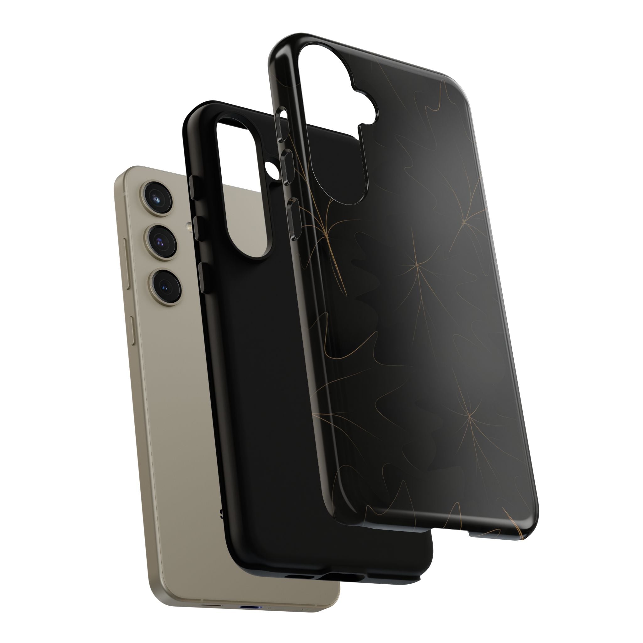 Luxury Fall Leaf Phone Case – Samsung Galaxy S20–S26 & Google Pixel 6-9