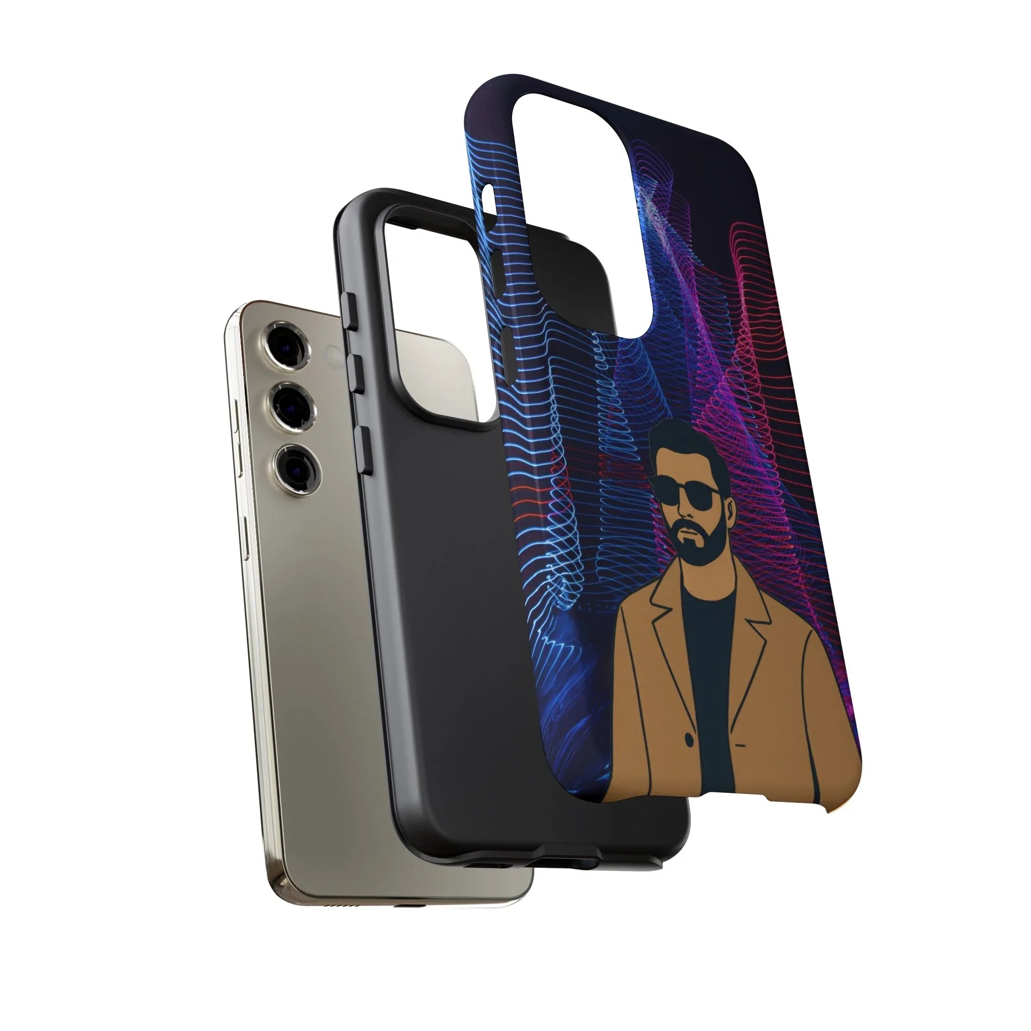 Bearded Style Phone Case for iPhone 11-17 and Galaxy S20-S25 - KARARMDESIGN