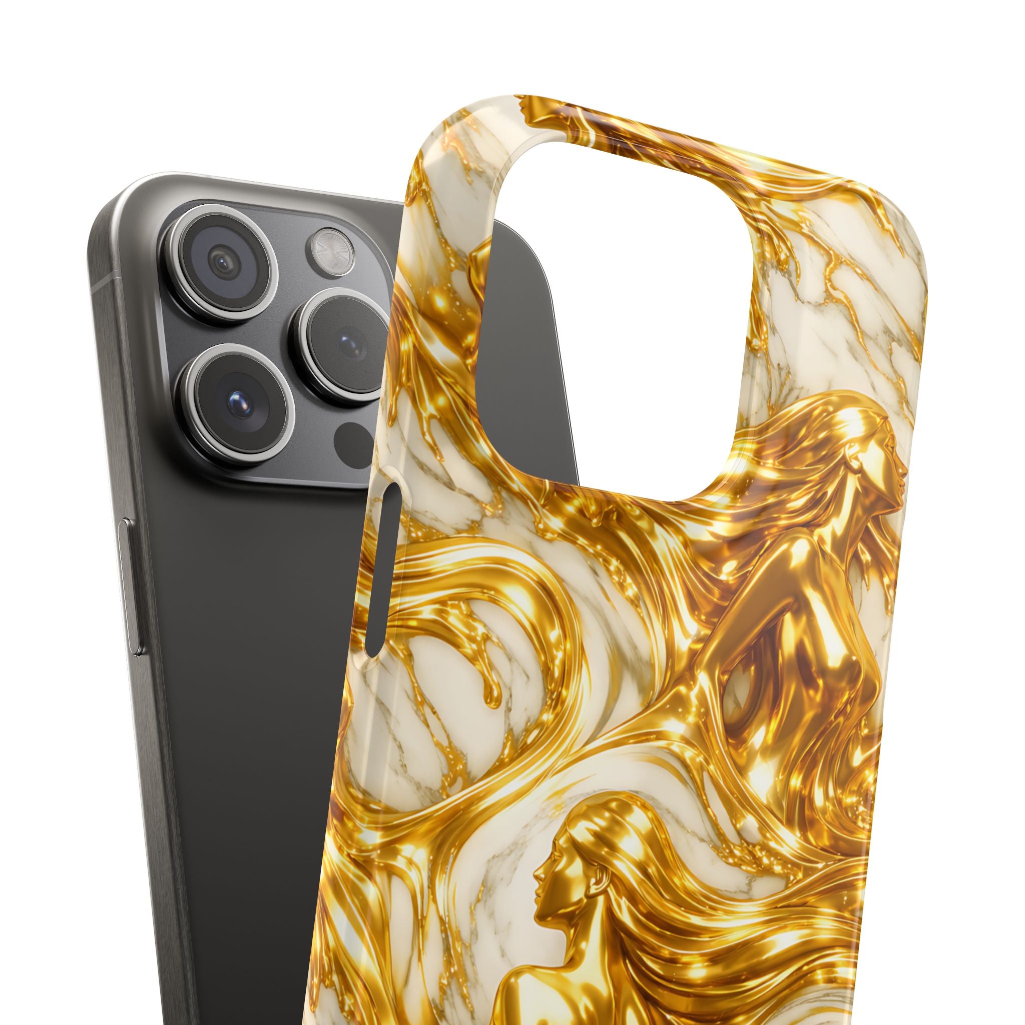 Divine Gold Woman Snap Phone Case for iPhone & Galaxy