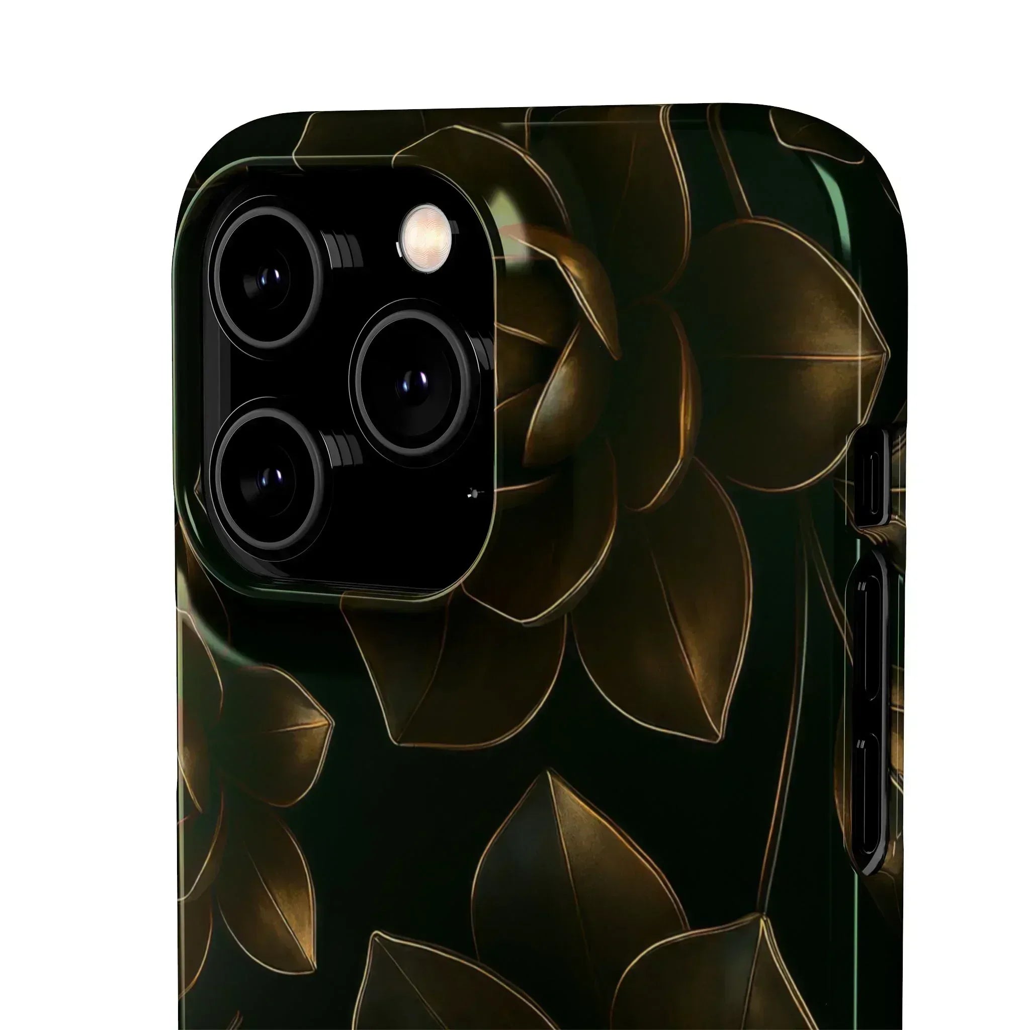 Metal Flower Phone Case for iPhone 8-16 and Galaxy S20-S24 - KARARMDESIGN