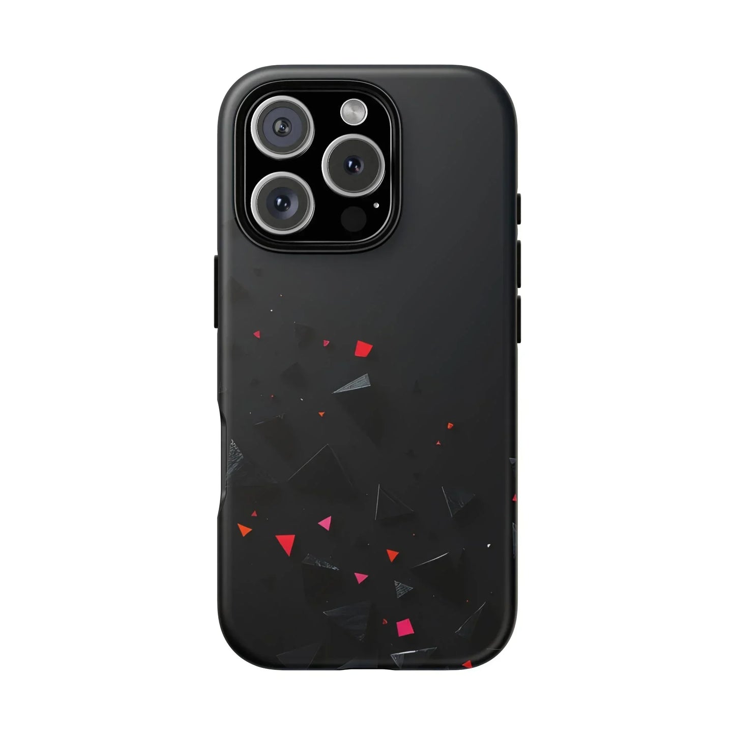 Black and Red Neon Phone Case for iPhone 8-16 and Pixel up to 9 Models - KarArmDesign
