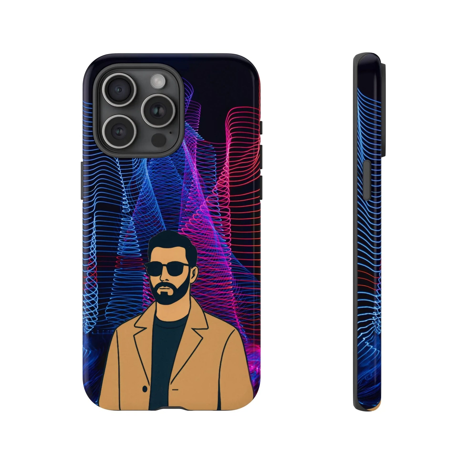 Bearded Style Phone Case for iPhone 11-17 and Galaxy S20-S25 - KARARMDESIGN
