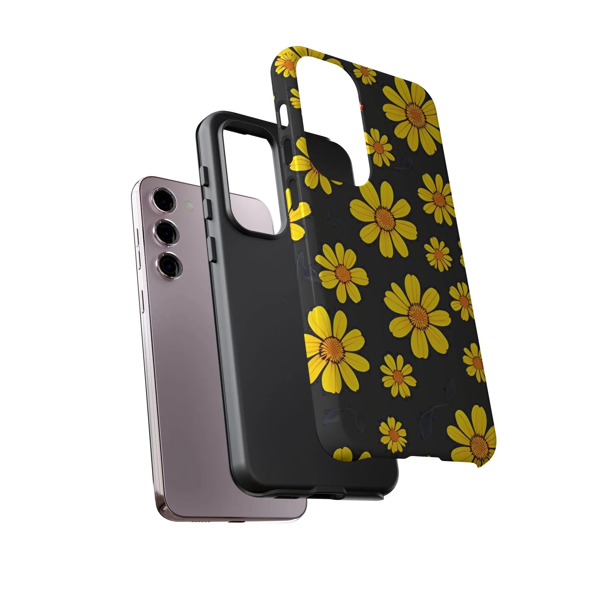 Elegant Floral Phone Case for Samsung Galaxy S20-S25 - KARARMDESIGN