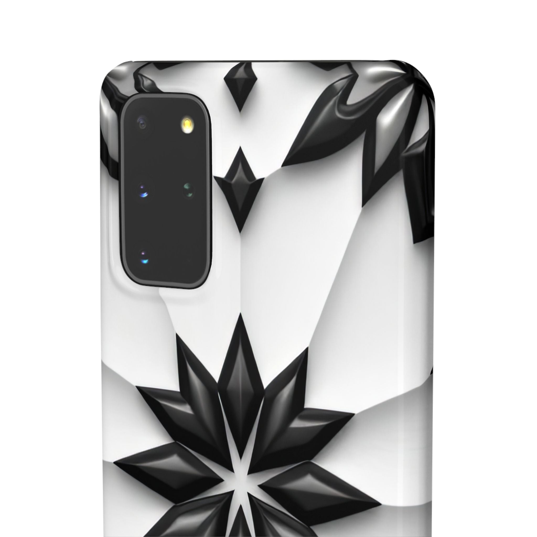 Black & White Geometric Snap Case for iPhone & Samsung Galaxy