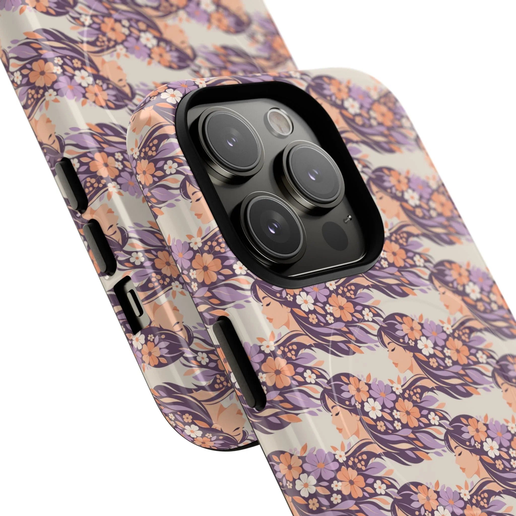 Floral Goddess Phone Case for iPhone 13-17 - KARARMDESIGN