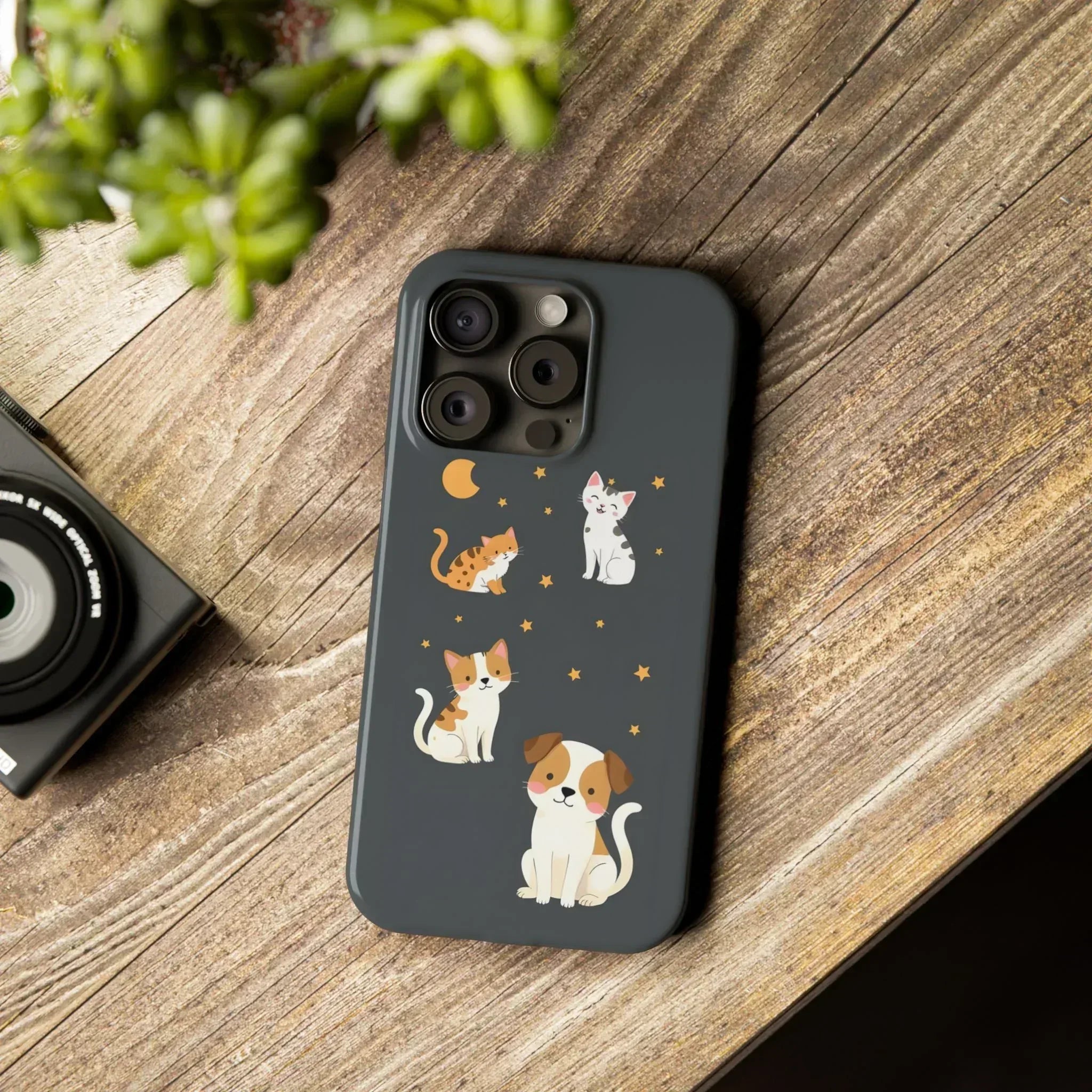 Cute Cat and Dog Phone Case for iPhone 11-17 - KARARMDESIGN