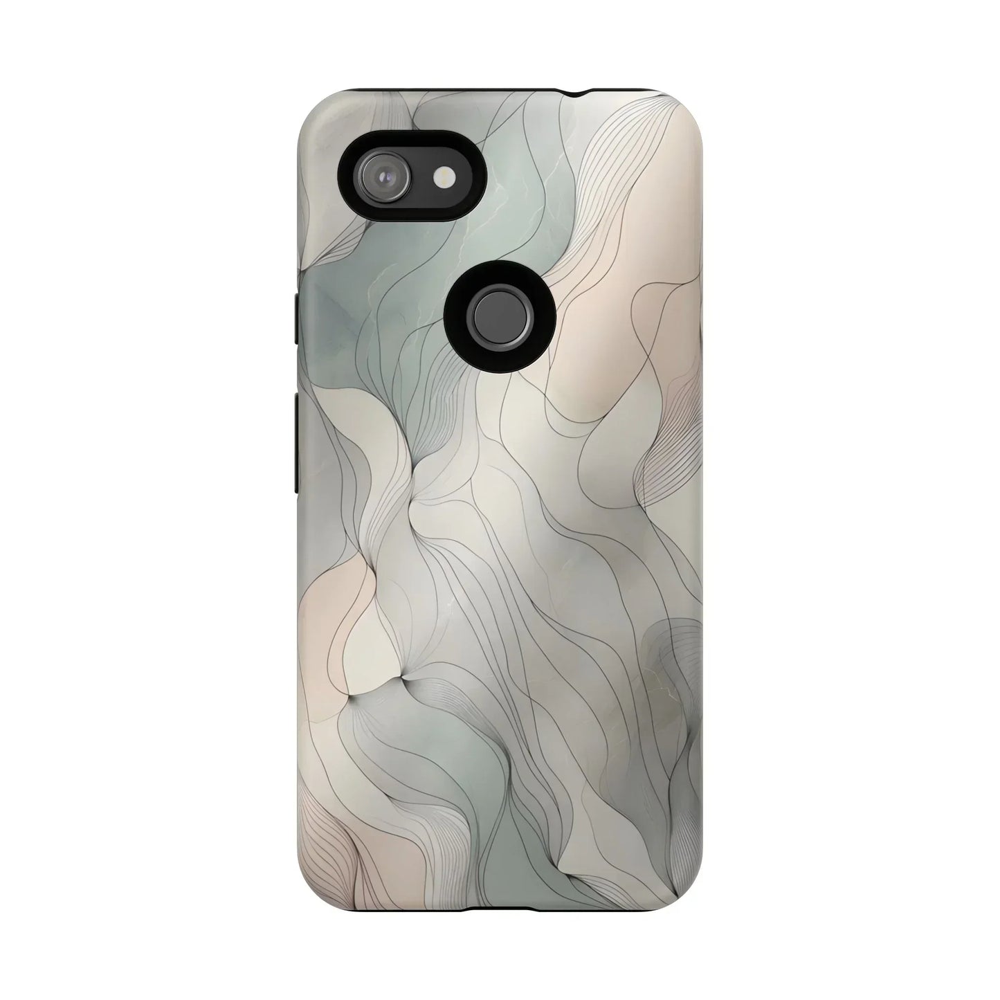 Pastel Wave Phone Case – Minimalist Design for iPhone & Pixel - KarArmDesign