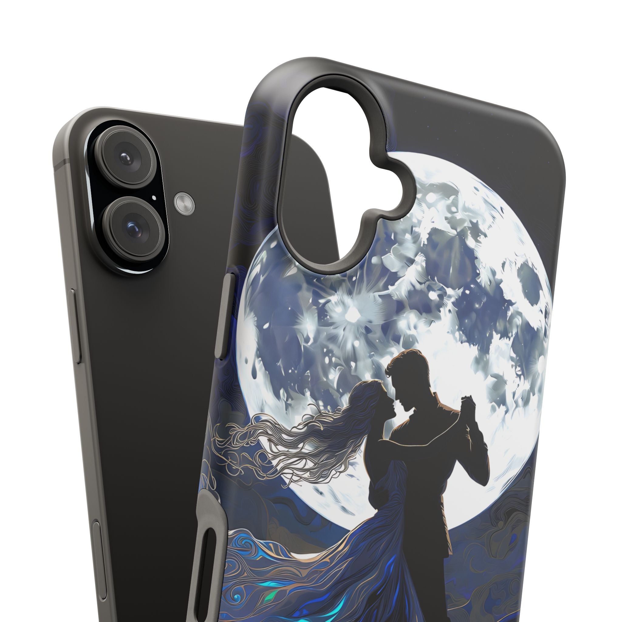 Romantic Moonlight Dance Magnetic Phone Case – iPhone 15–17 & Samsung Galaxy S26