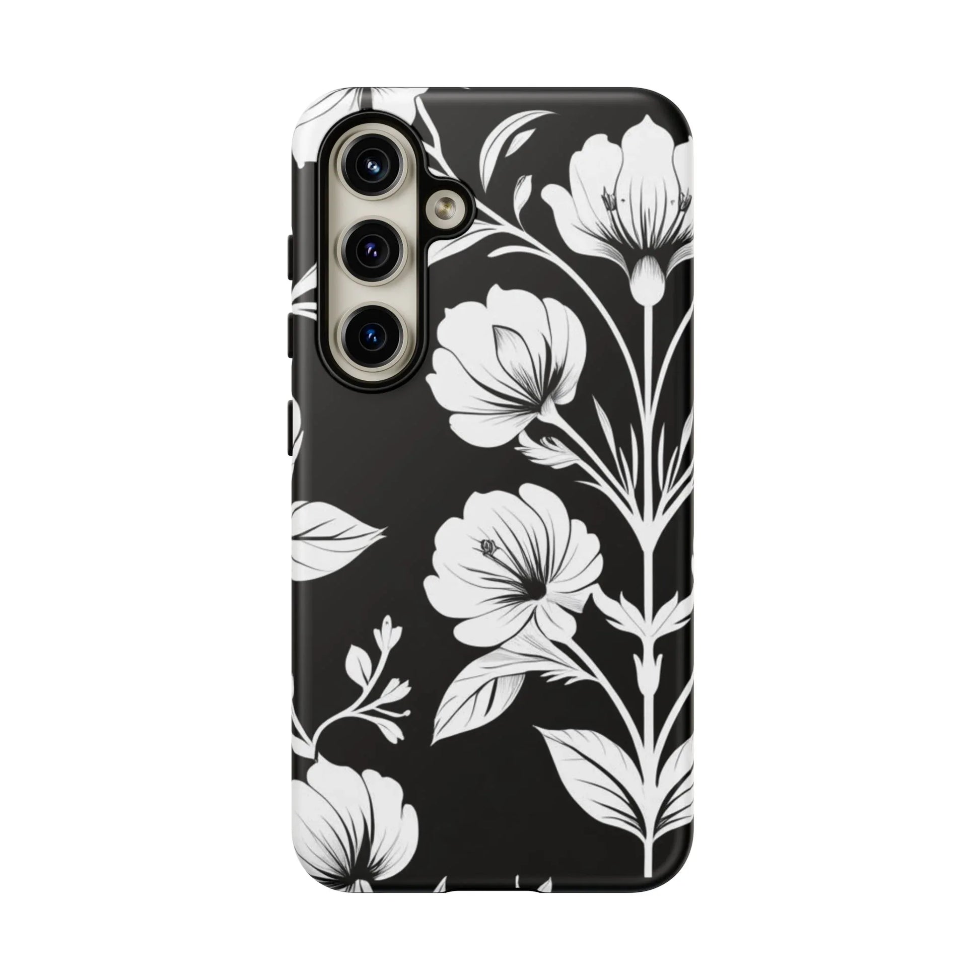 Elegant Floral Phone Case for Galaxy S20-S25 - KARARMDESIGN