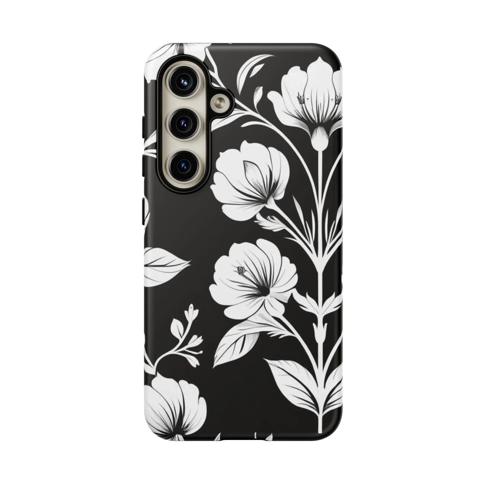 Elegant Floral Phone Case for Galaxy S20-S25 - KARARMDESIGN