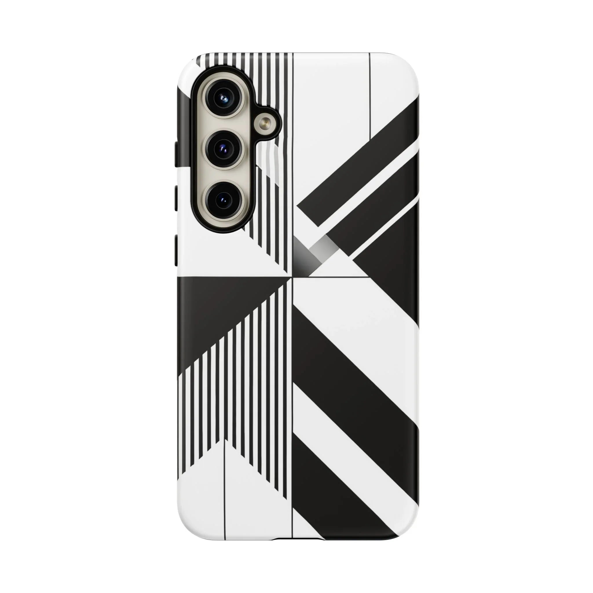 Monochrome Tough Phone Case for iPhone 11-16 and Galaxy S20–S25 - KARARMDESIGN