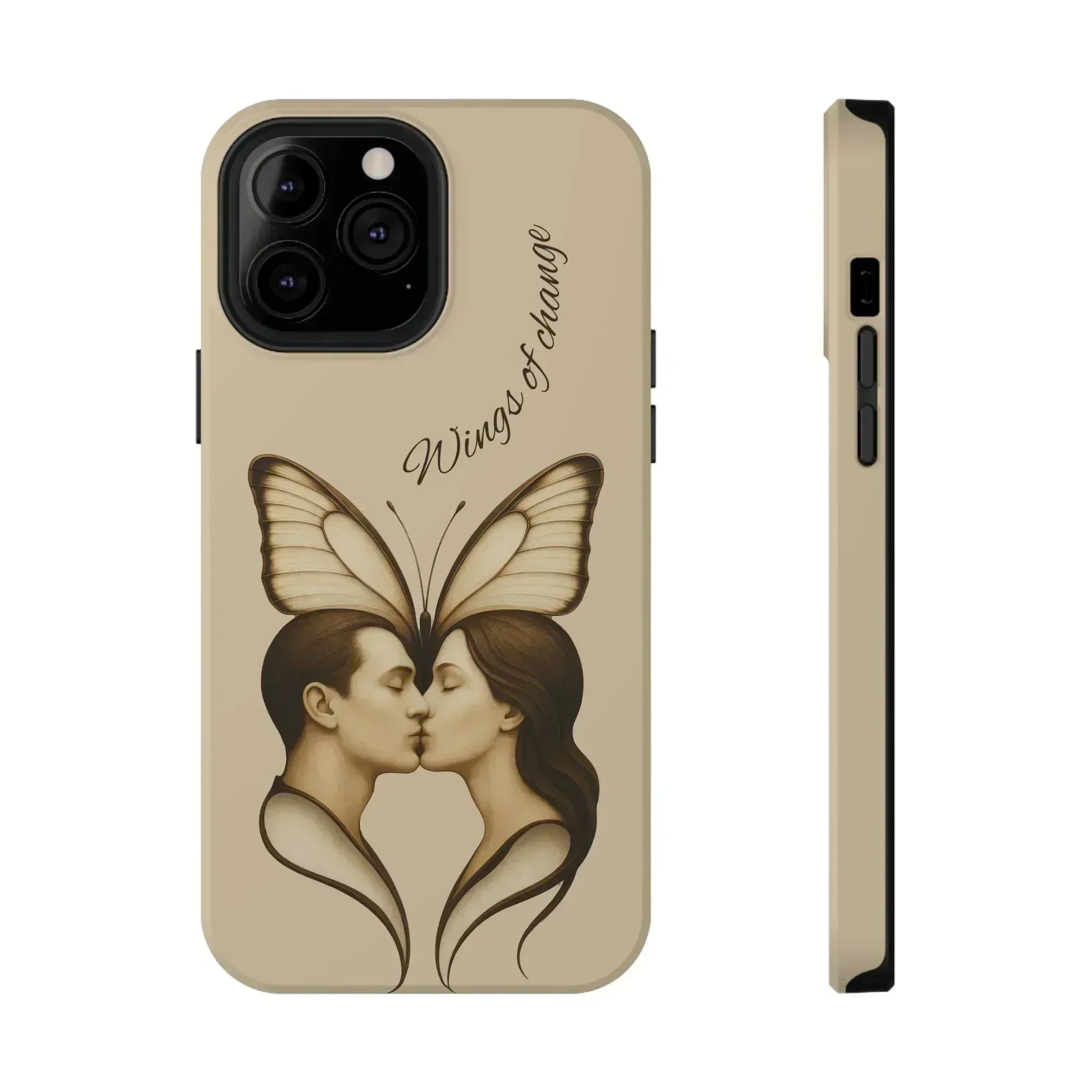 Romantic Butterfly Couple Phone Case for iPhone 12-16 and Galaxy S21-S22 - KARARMDESIGN
