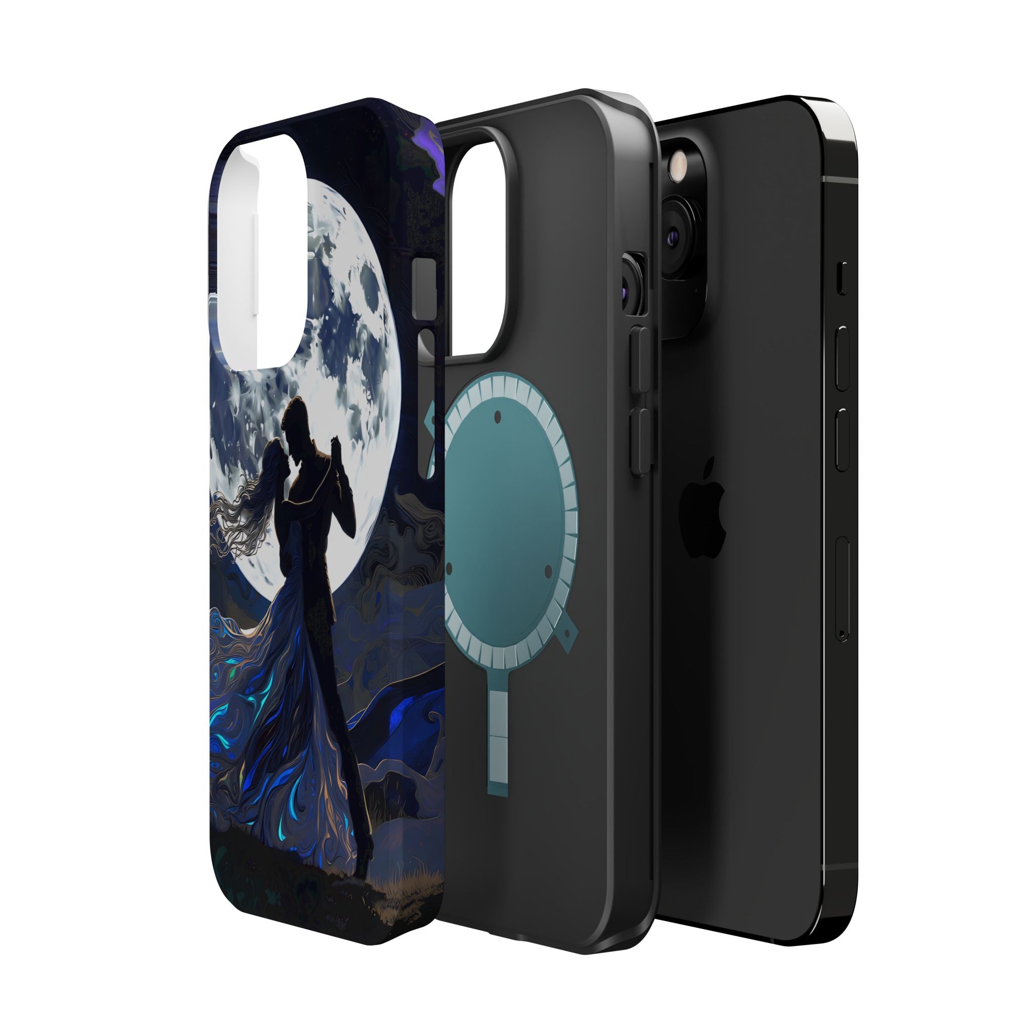 Romantic Moonlight Dance Magnetic Phone Case – iPhone 15–17 & Samsung Galaxy S26