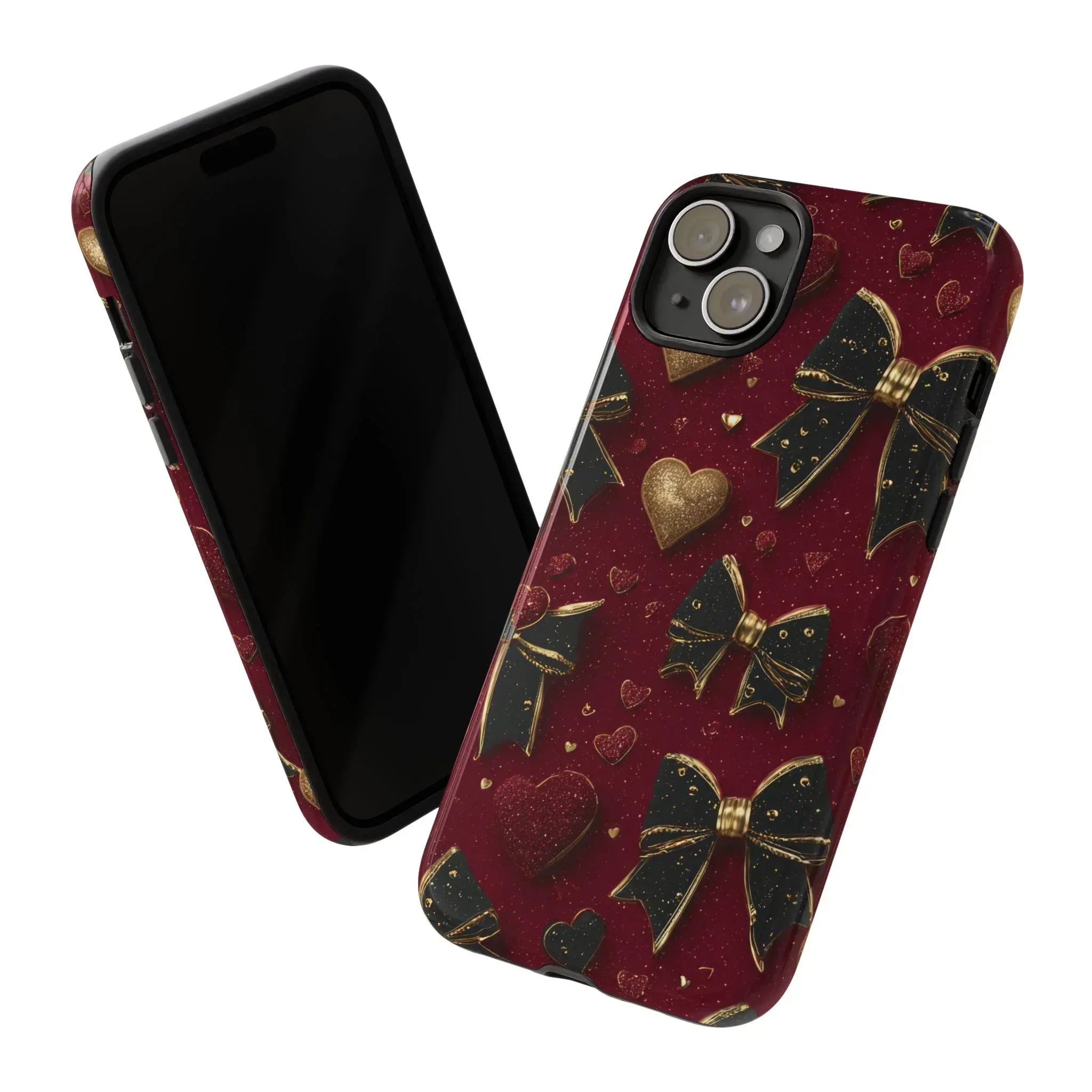 Velvet Valentine Charm Phone Case for iPhone 11-17 and Galaxy S10-S25 - KARARMDESIGN