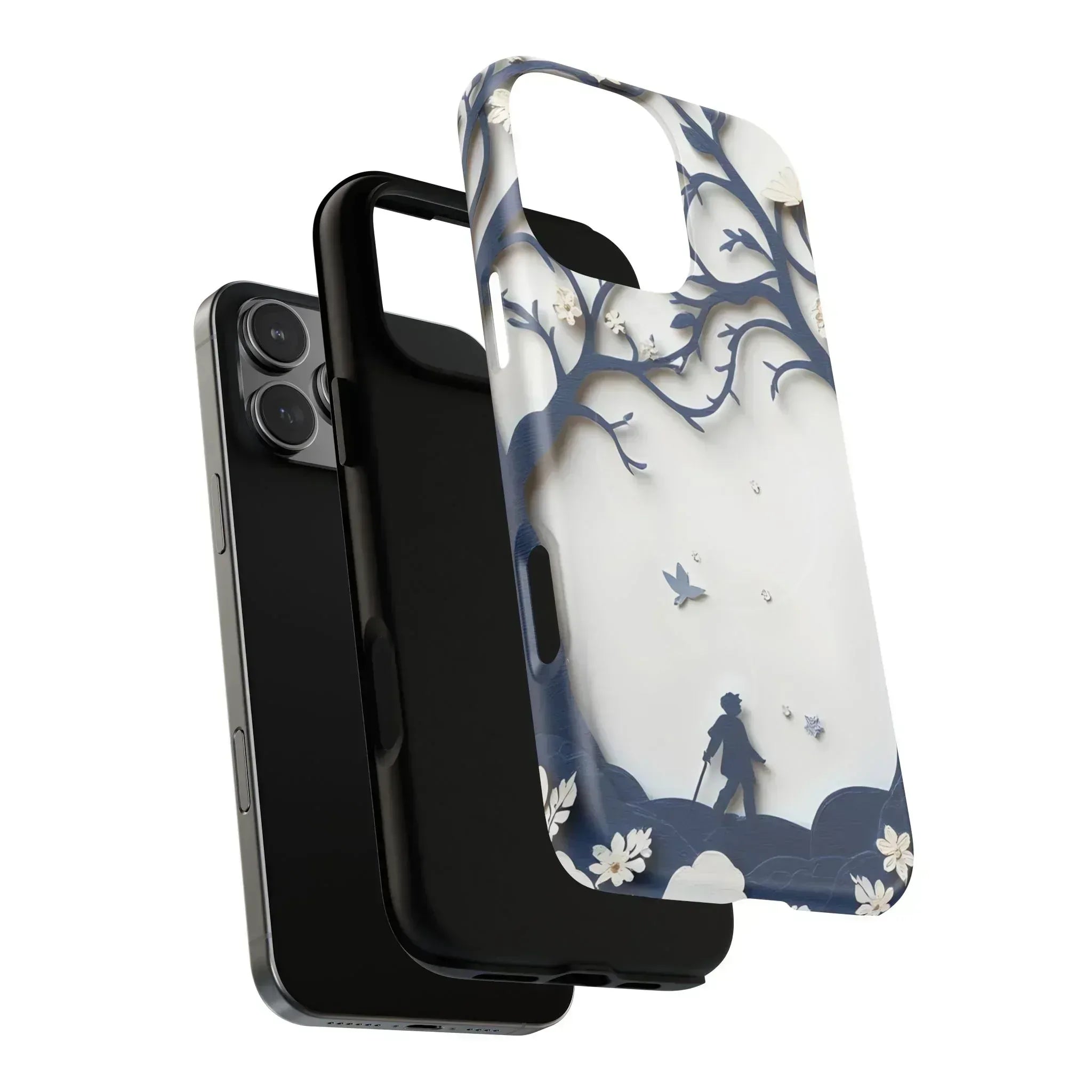 Nature Silhouette Phone Case for iPhone 14-16 - KARARMDESIGN