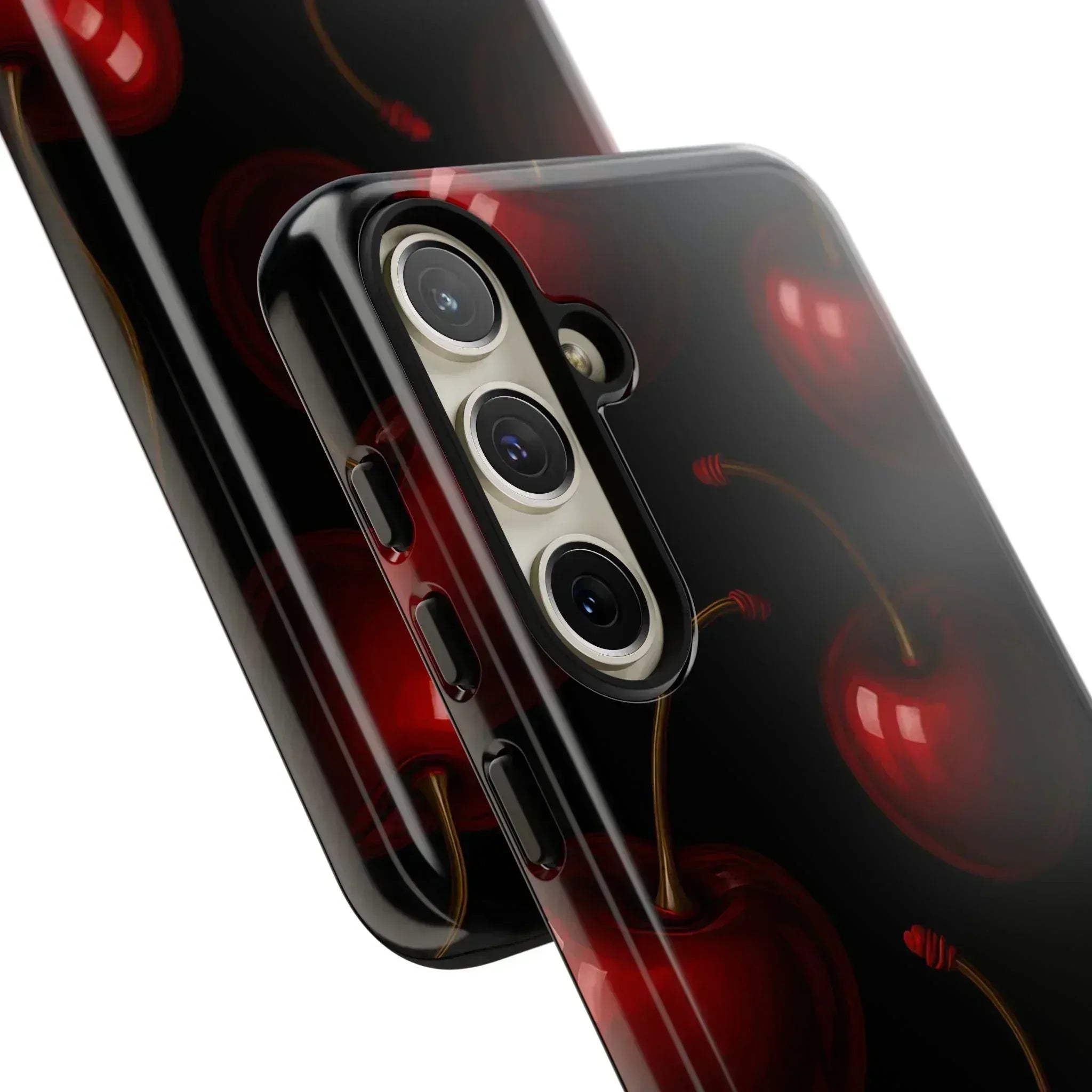 Cherry Phone Case for iPhone X-16 and Galaxy S20-S25 - KARARMDESIGN