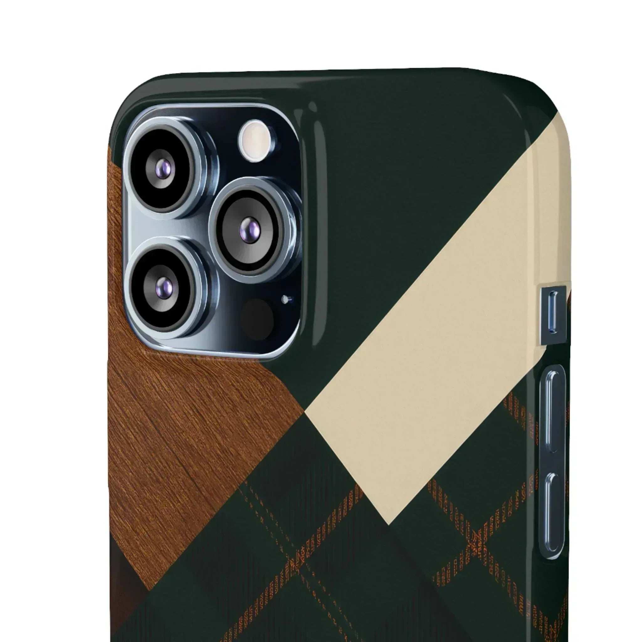 Rustic Green Phone Case for iPhone 8-16 and Galaxy S20-S24 - KARARMDESIGN