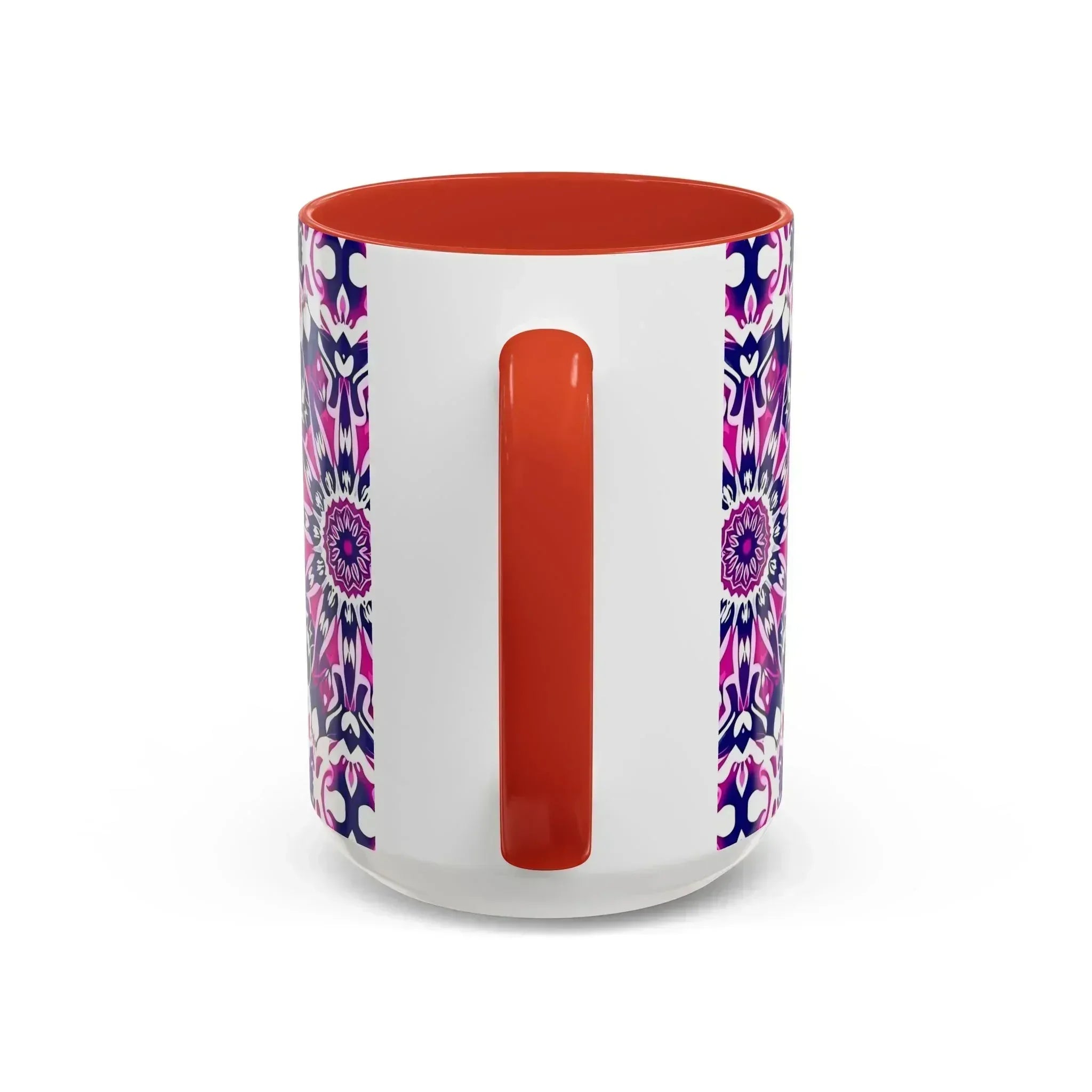 Vibrant Mandala Burst Ceramic Coffee Mug -11 & 15oz - KARARMDESIGN