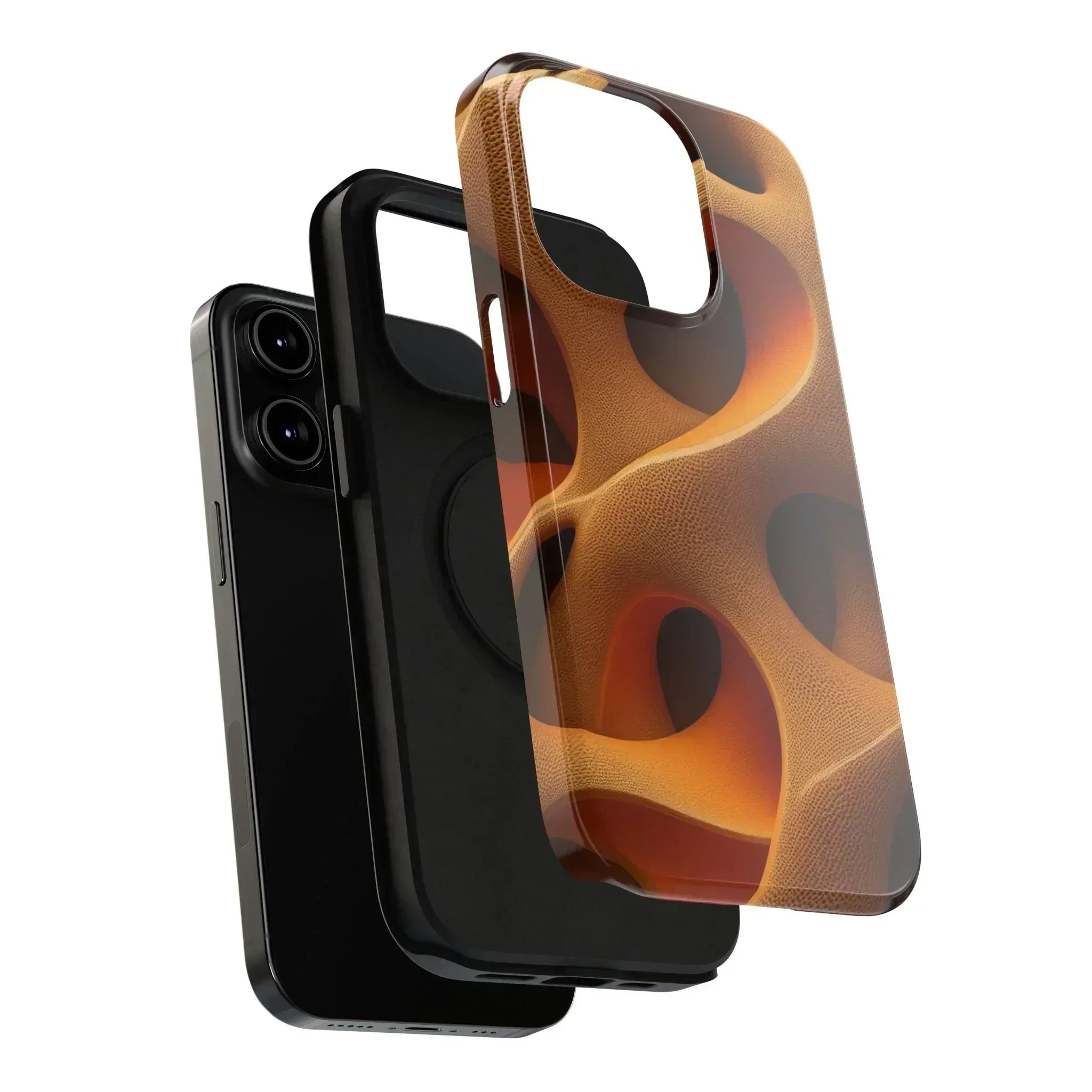 Amber Flow Phone Case for iPhone 11-17 and Galaxy S21-S22 - KARARMDESIGN