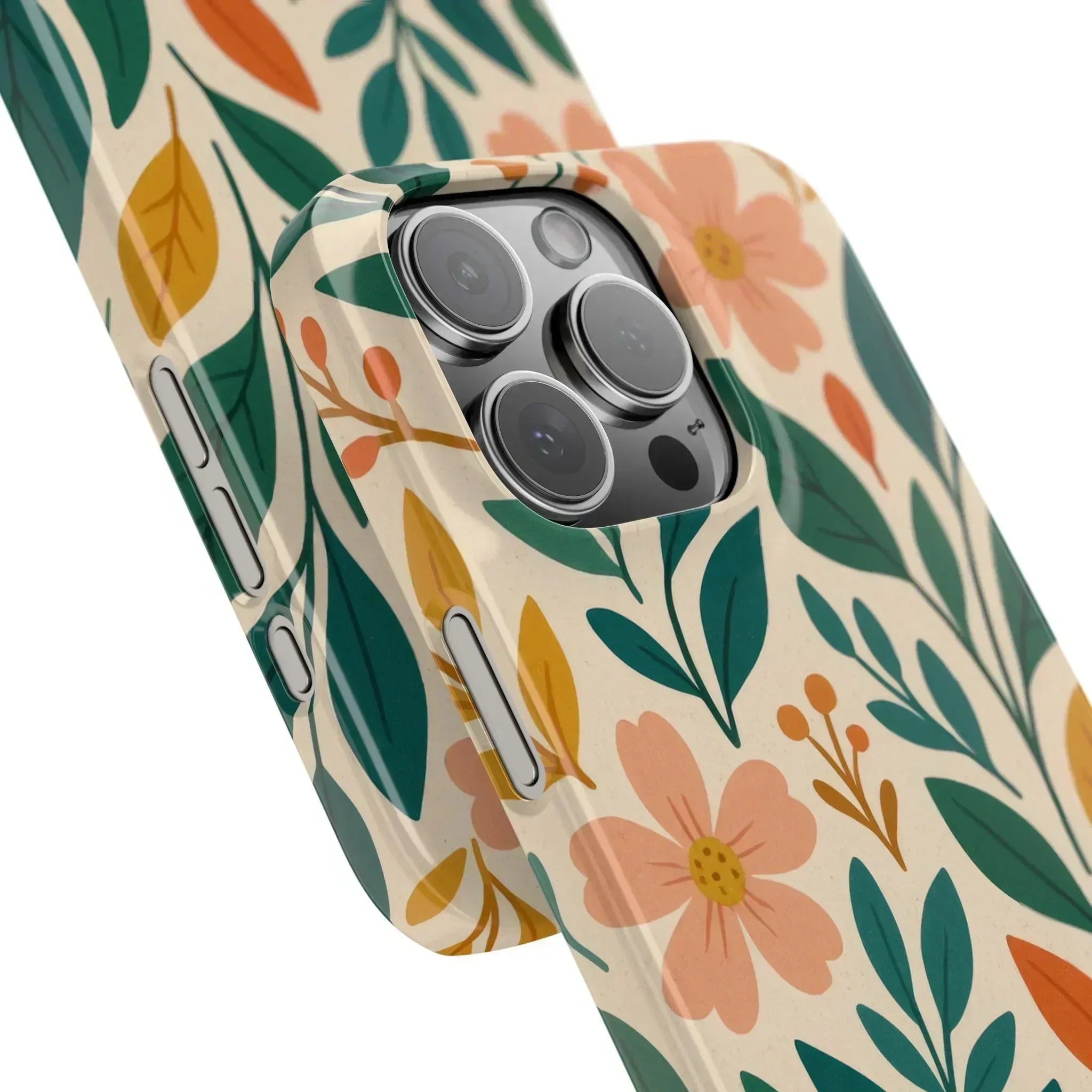 Floral Harmony Phone Case for iPhone 11-16 - KARARMDESIGN