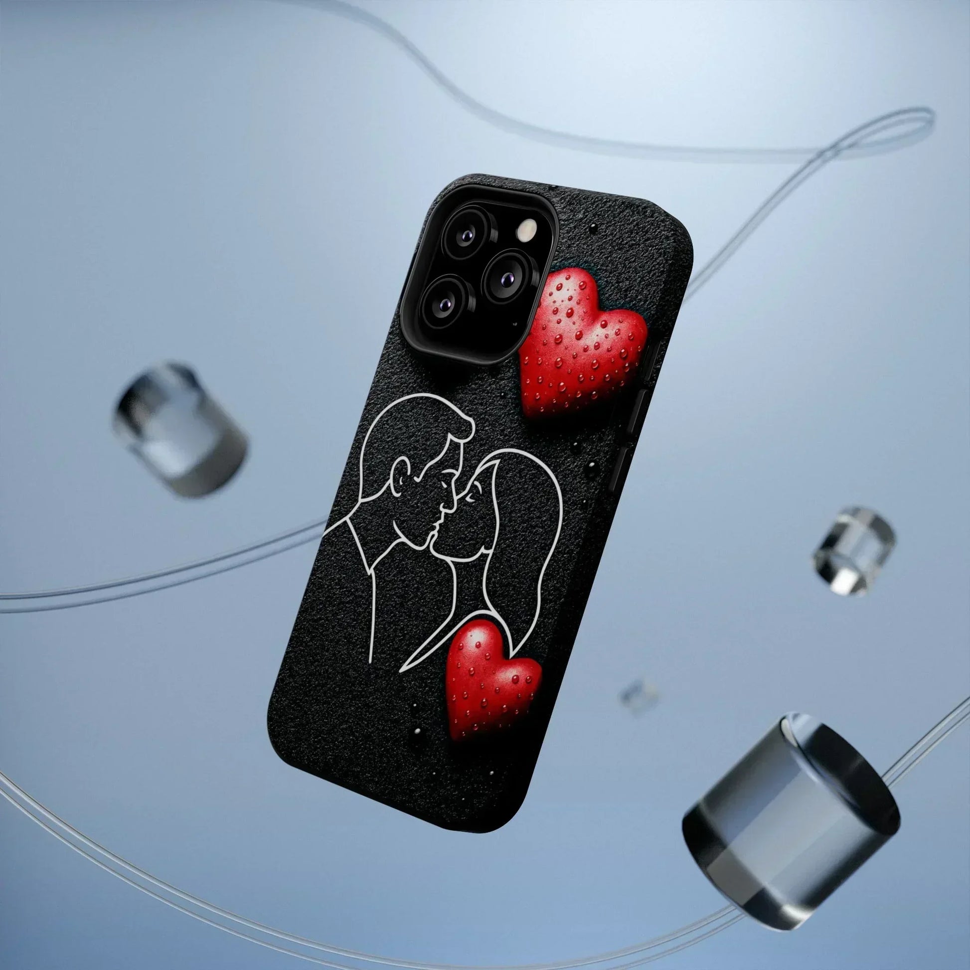 Midnight Kiss Phone Case for iPhone 13-16 Models - KarArmDesign