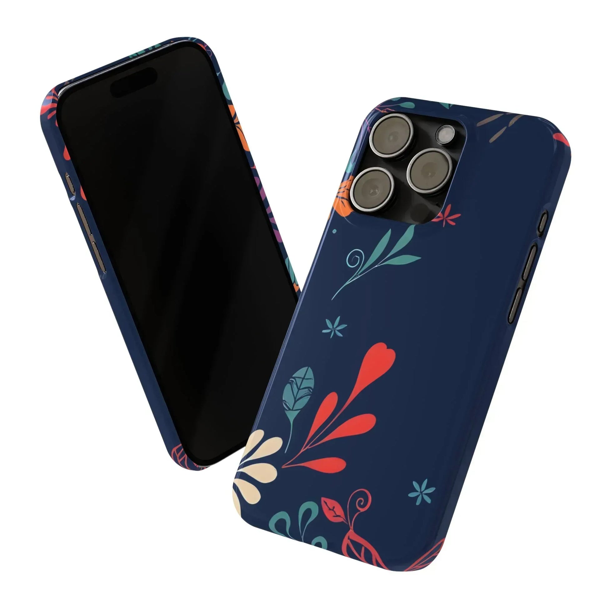 Nightshade Blossoms Phone Case for iPhone 11-17 - KARARMDESIGN