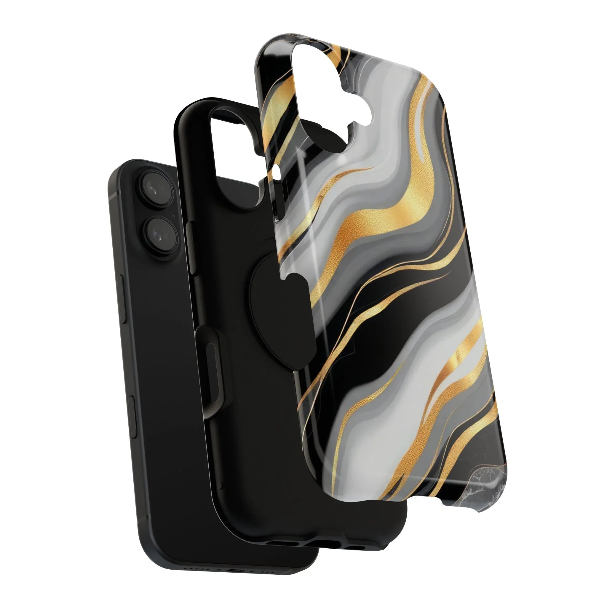 Modern Marble Flow Phone Case for iPhone 11-17 - KARARMDESIGN