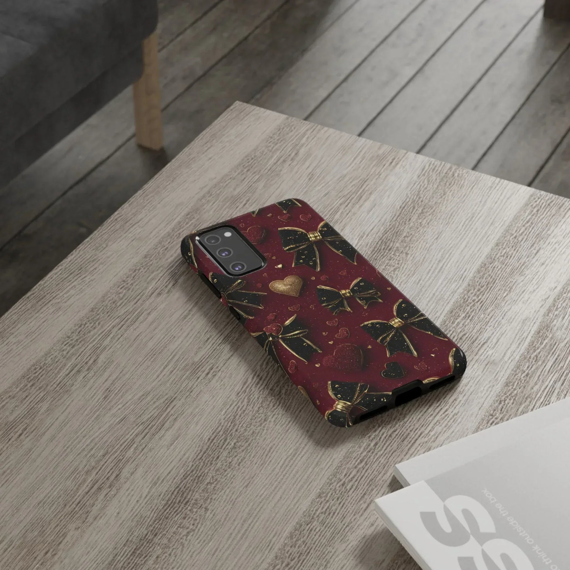 Velvet Valentine Charm Phone Case for iPhone 11-17 and Galaxy S10-S25 - KARARMDESIGN