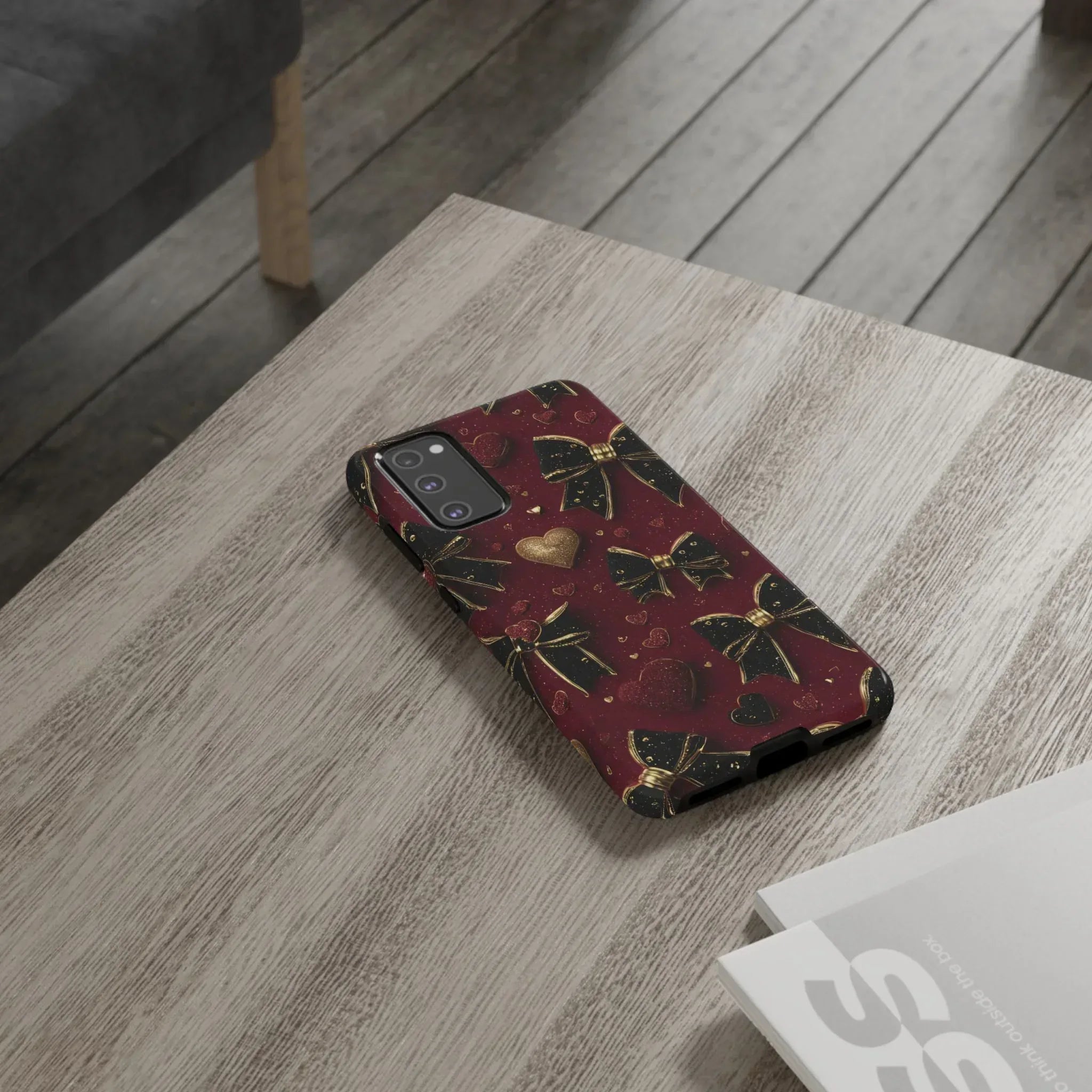 Velvet Valentine Charm Phone Case for iPhone 11-17 and Galaxy S10-S25 - KARARMDESIGN