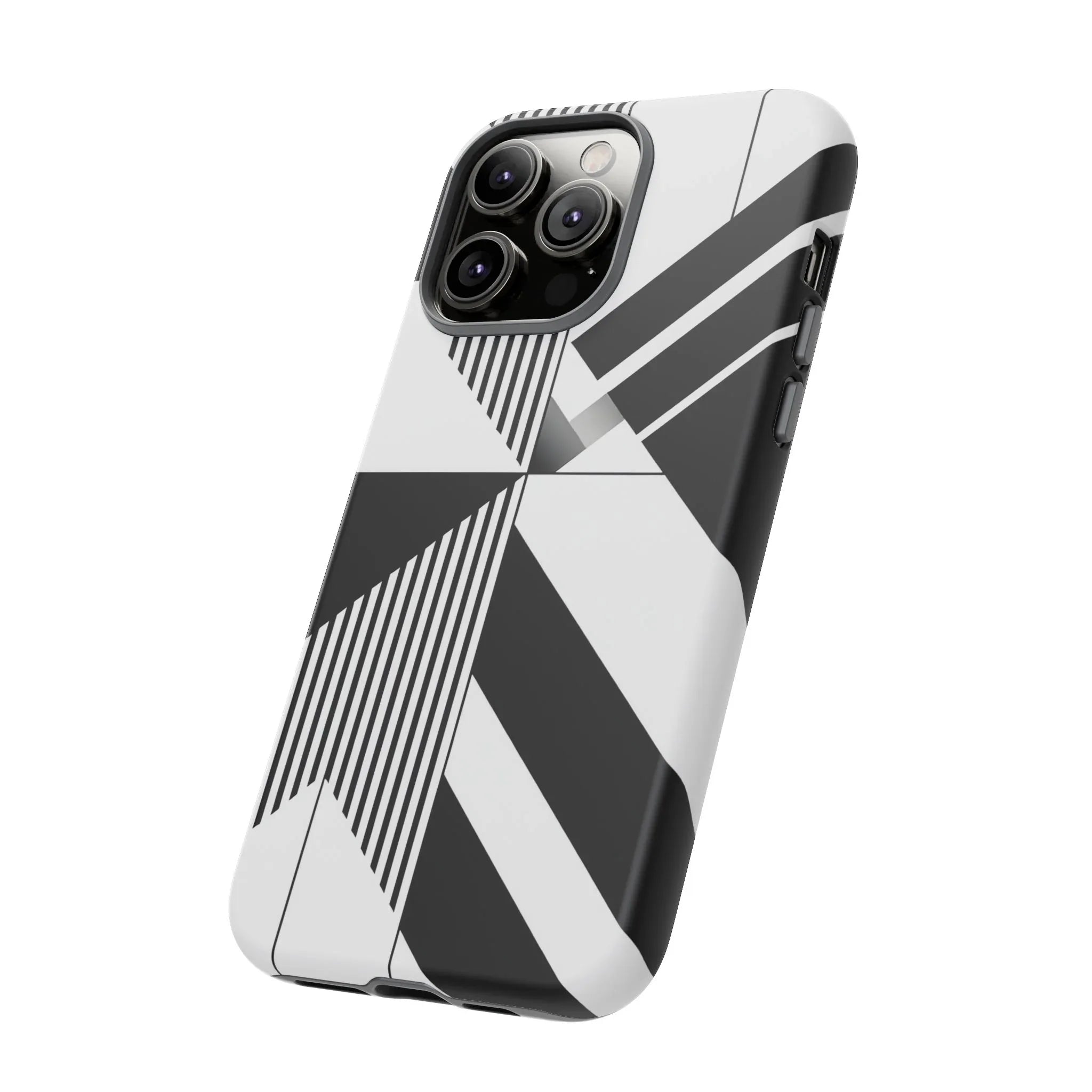 Monochrome Tough Phone Case for iPhone 11-16 and Galaxy S20–S25 - KARARMDESIGN