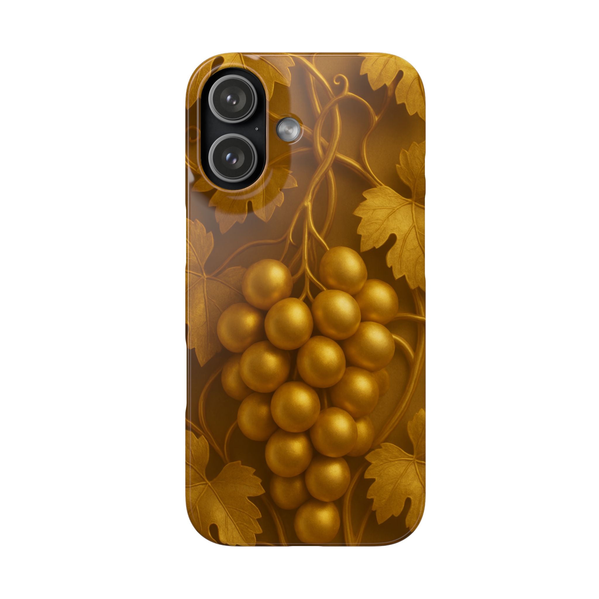 Golden Grapes Phone Case for iPhone 8–17