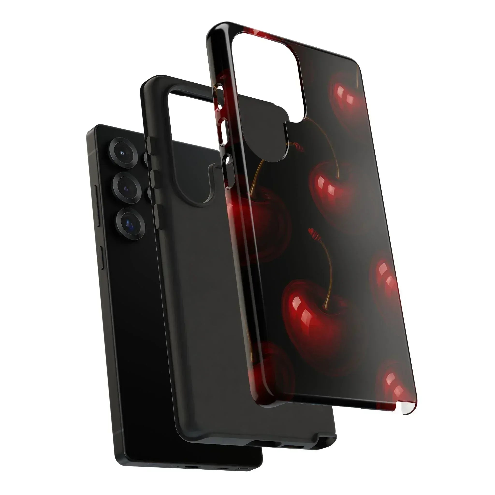 Cherry Phone Case for iPhone X-16 and Galaxy S20-S25 - KARARMDESIGN