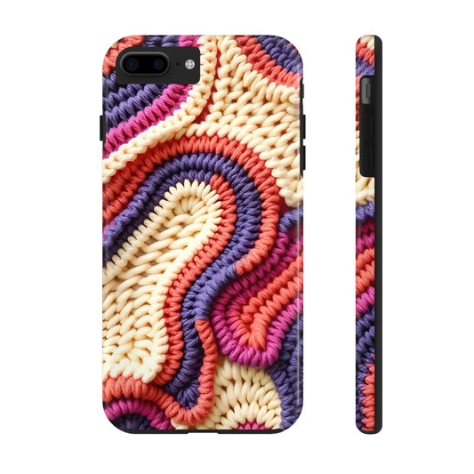 Handwoven Textile Art Phone Case for iPhone 7-16 and Galaxy S21-S24 Models - KarArmDesign