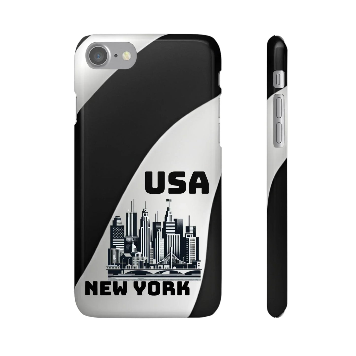 Monochrome New York City Skyline Phone Case for iPhone, Galaxy & Pixel - KarArmDesign